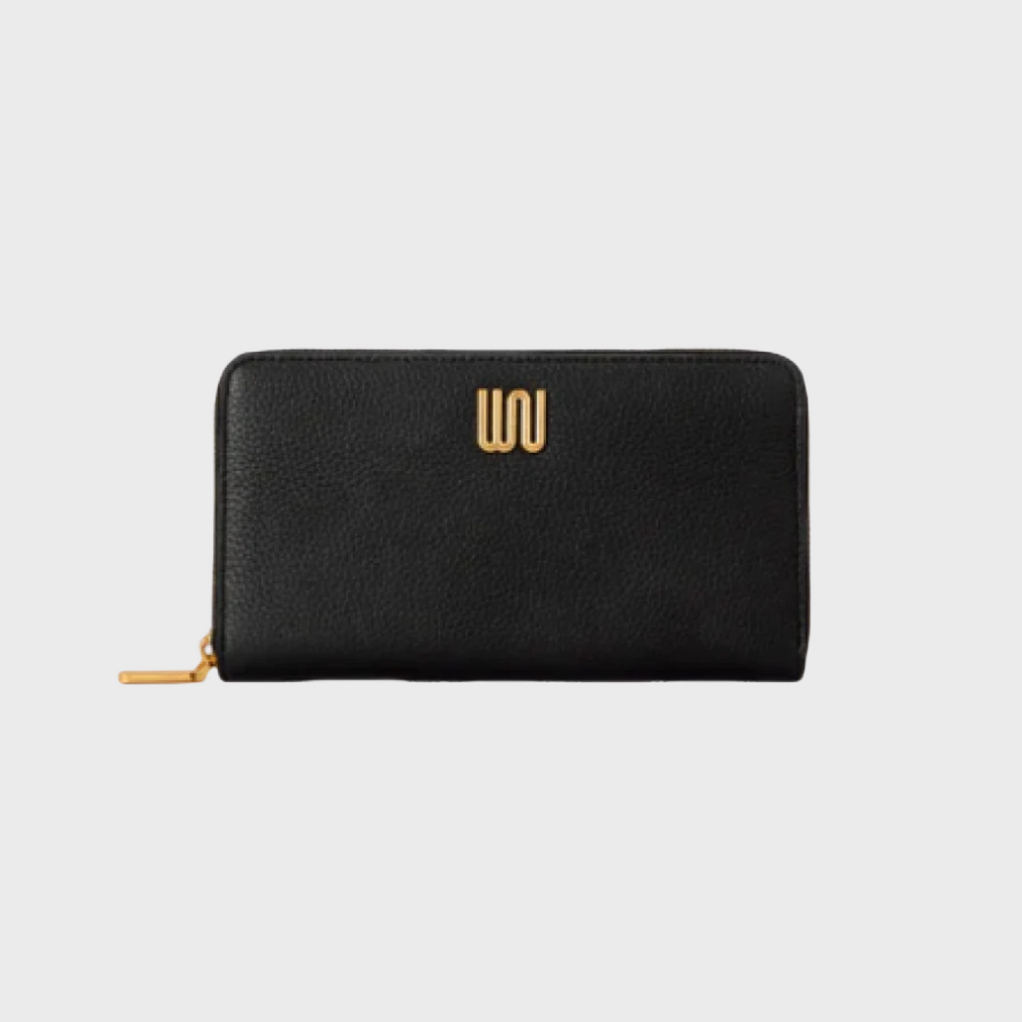 Jade Noir wallet in black Togo leather