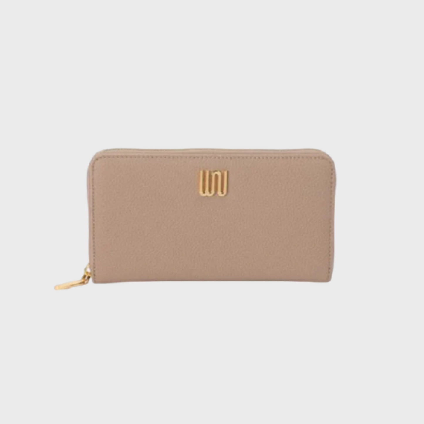 Jade Taupe wallet in taupe Togo leather