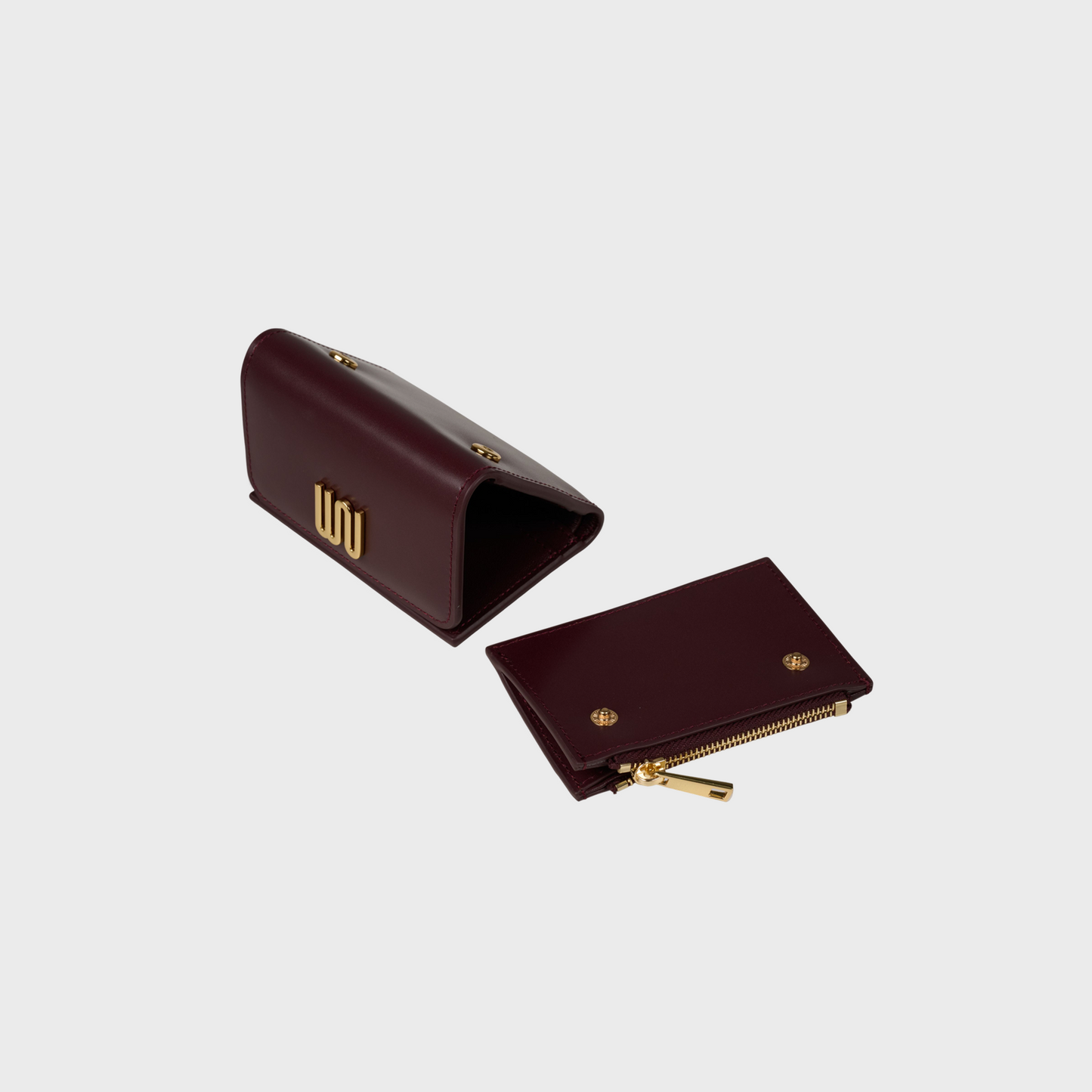 Kyanite Cherry wallet in burgundy leather