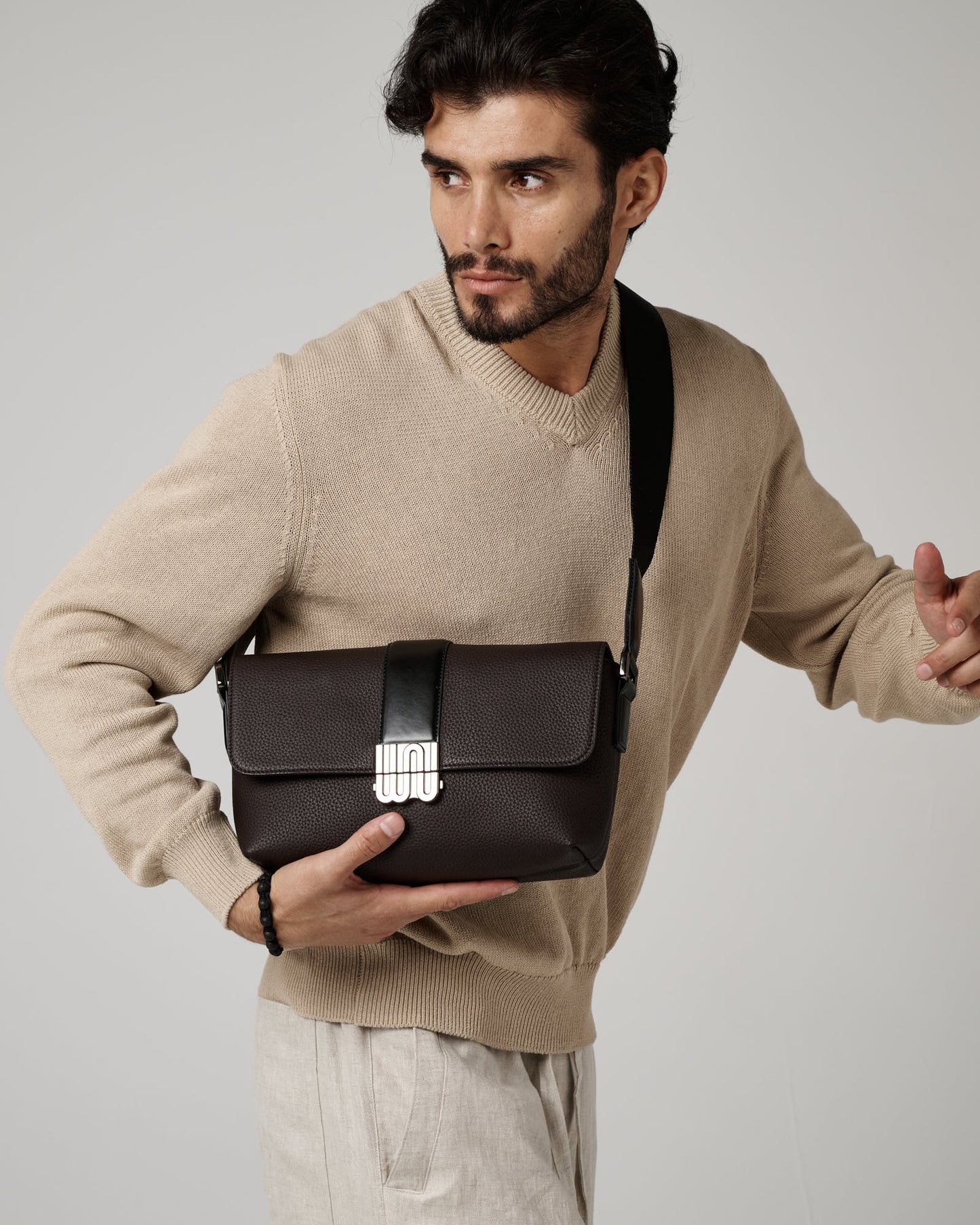 Tygar Cocoa bag in cocoa European leather