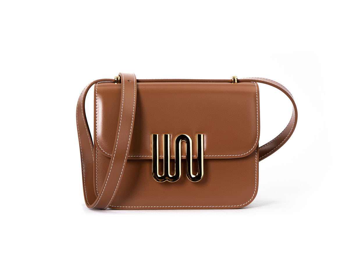 White Noise The Label Pyrite Honey crossbody bag, studio front view