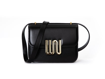 White Noise The Label Pyrite Noir crossbody bag, studio front view