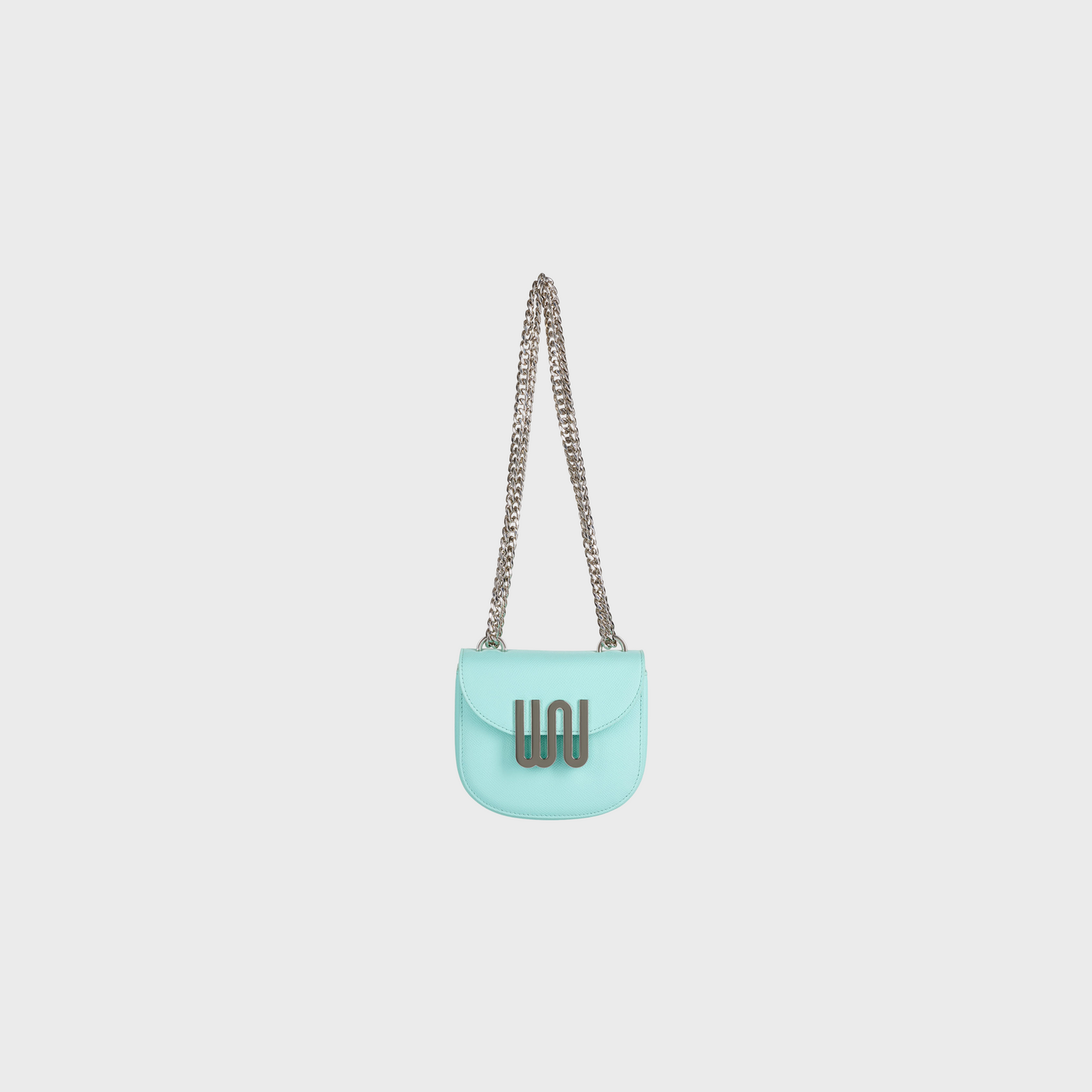 Citrine Mint crossbody shoulder bag in soft mint leather