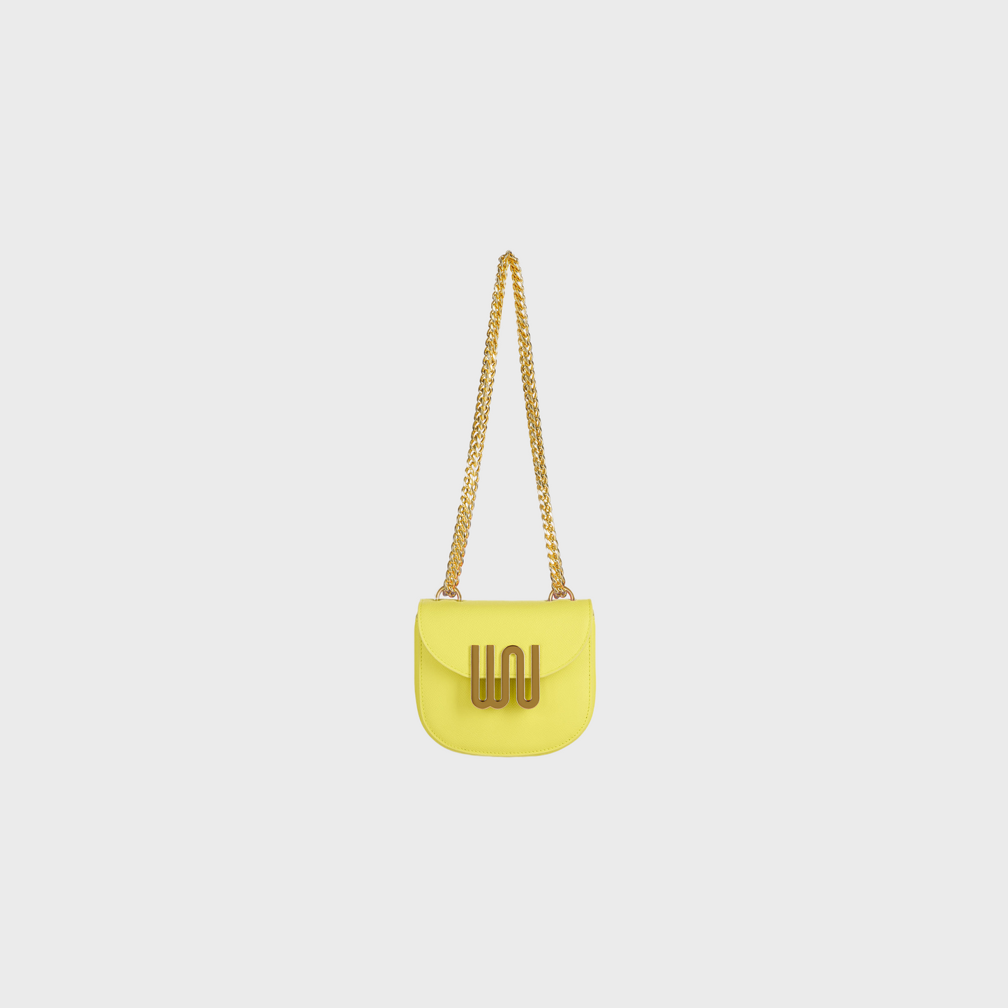 Citrine Sunburst crossbody shoulder bag in vibrant yellow leather