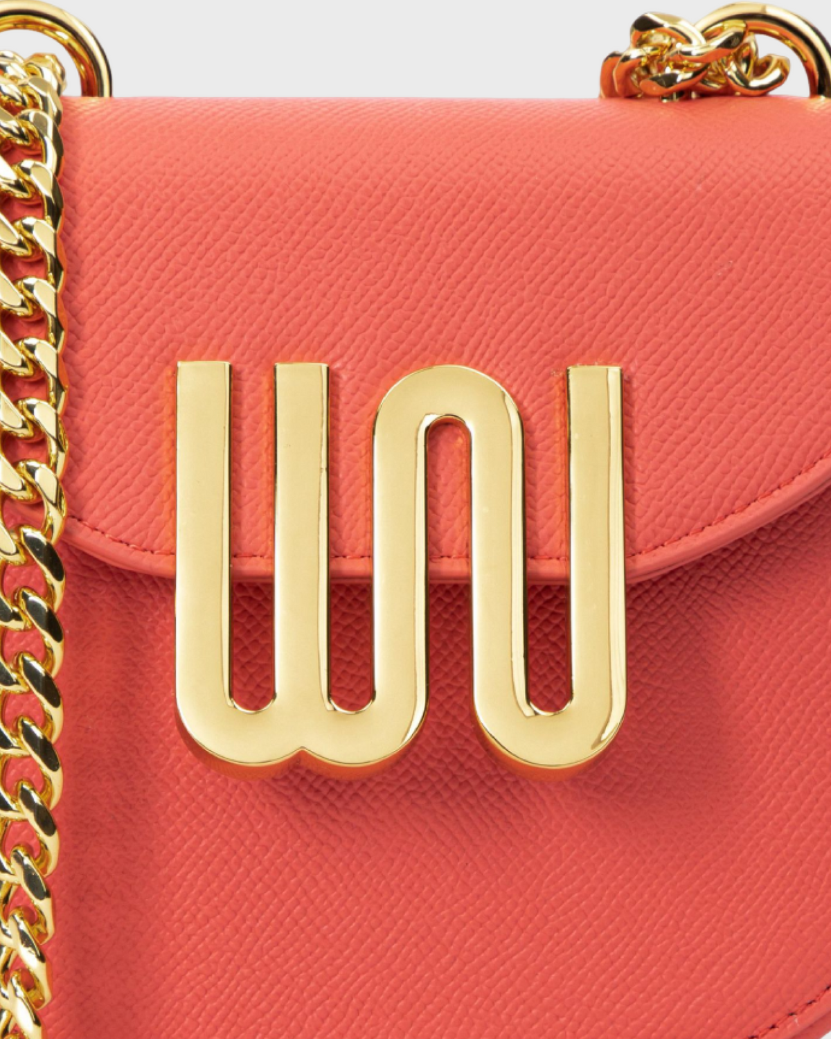 White Noise The Label Citrine Watermelon, WN logo hardware close-up