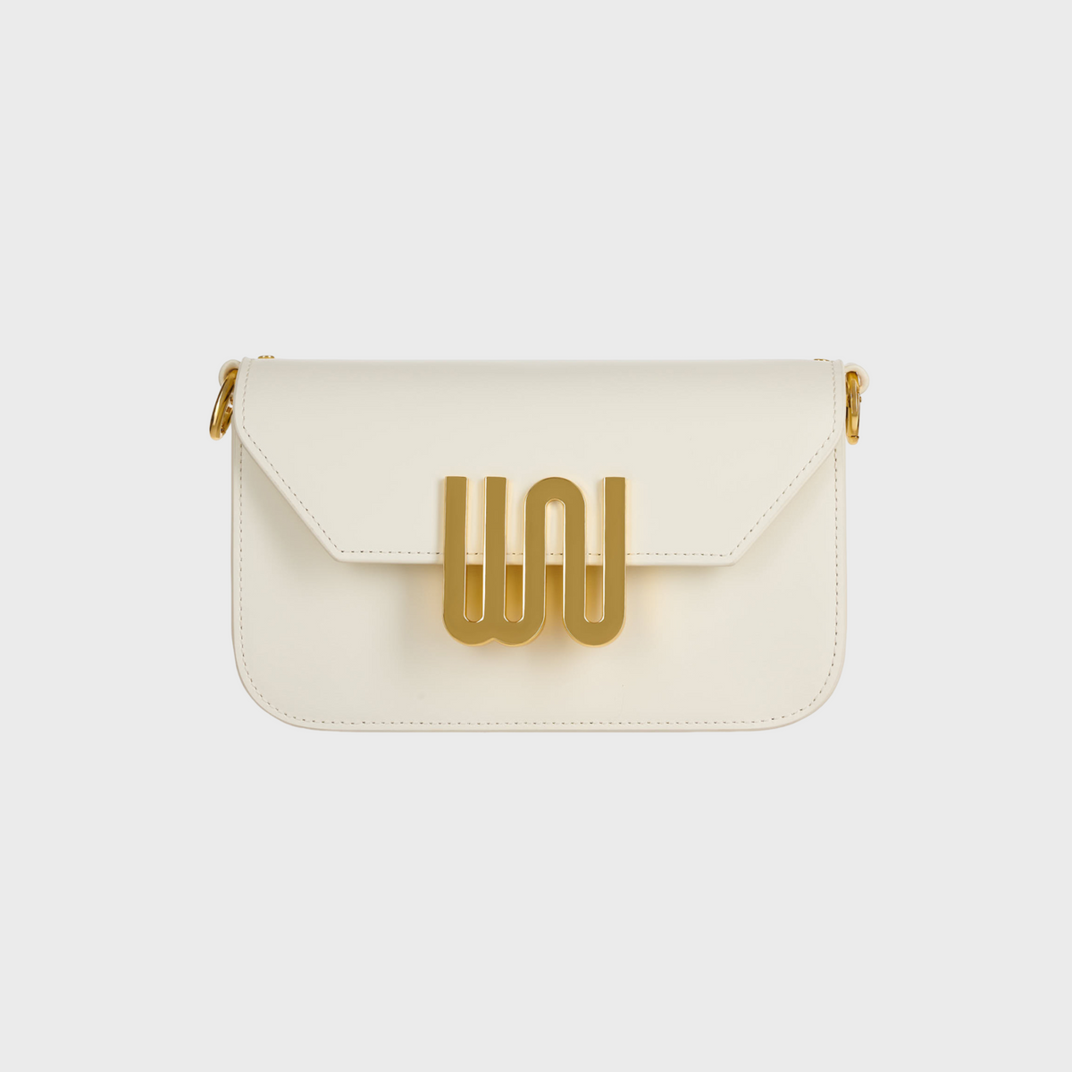 Garnet Nougat shoulder bag in creamy nougat leather