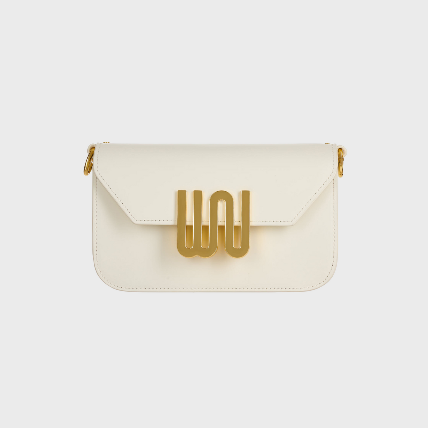 Garnet Nougat shoulder bag in creamy nougat leather