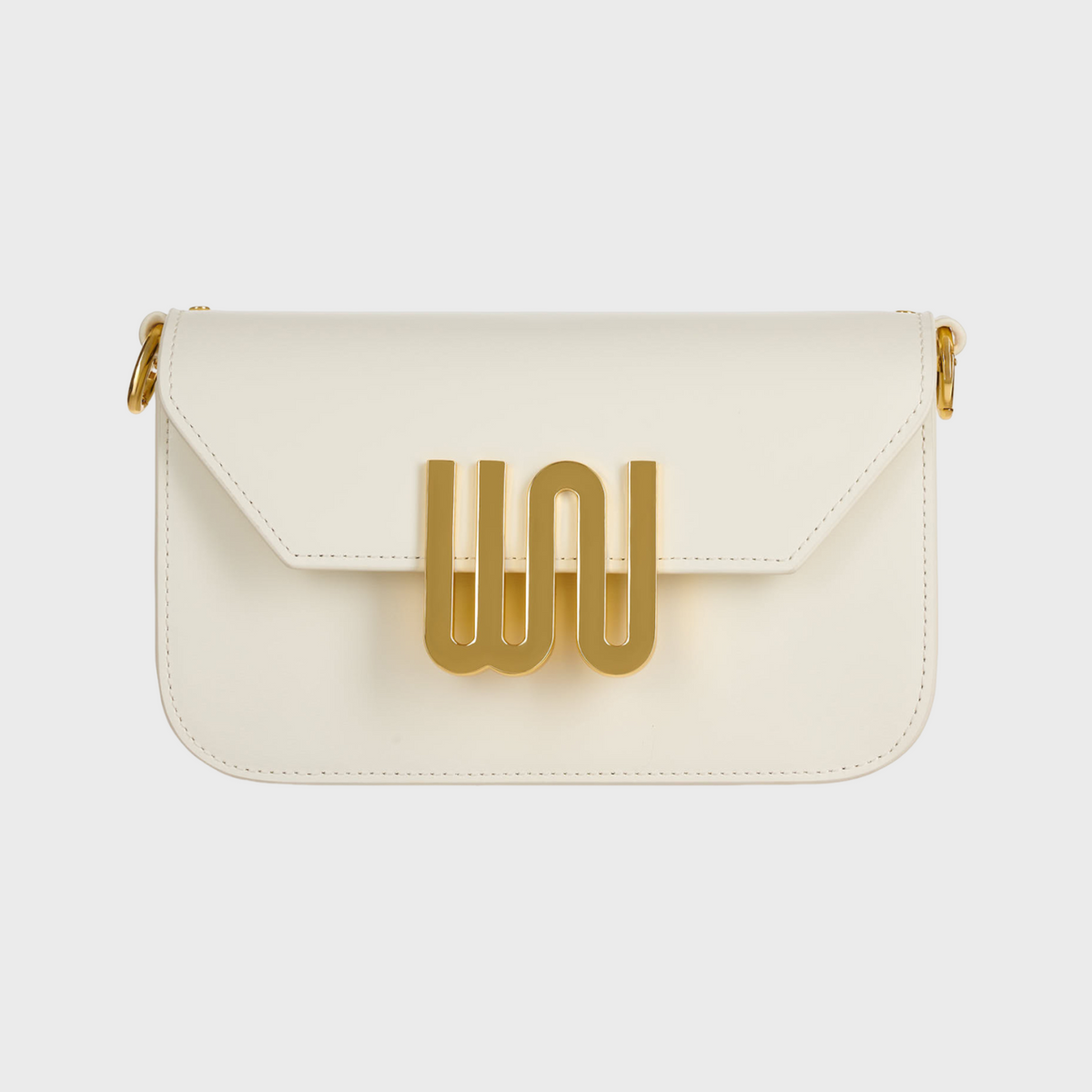 Garnet Nougat shoulder bag in creamy nougat leather