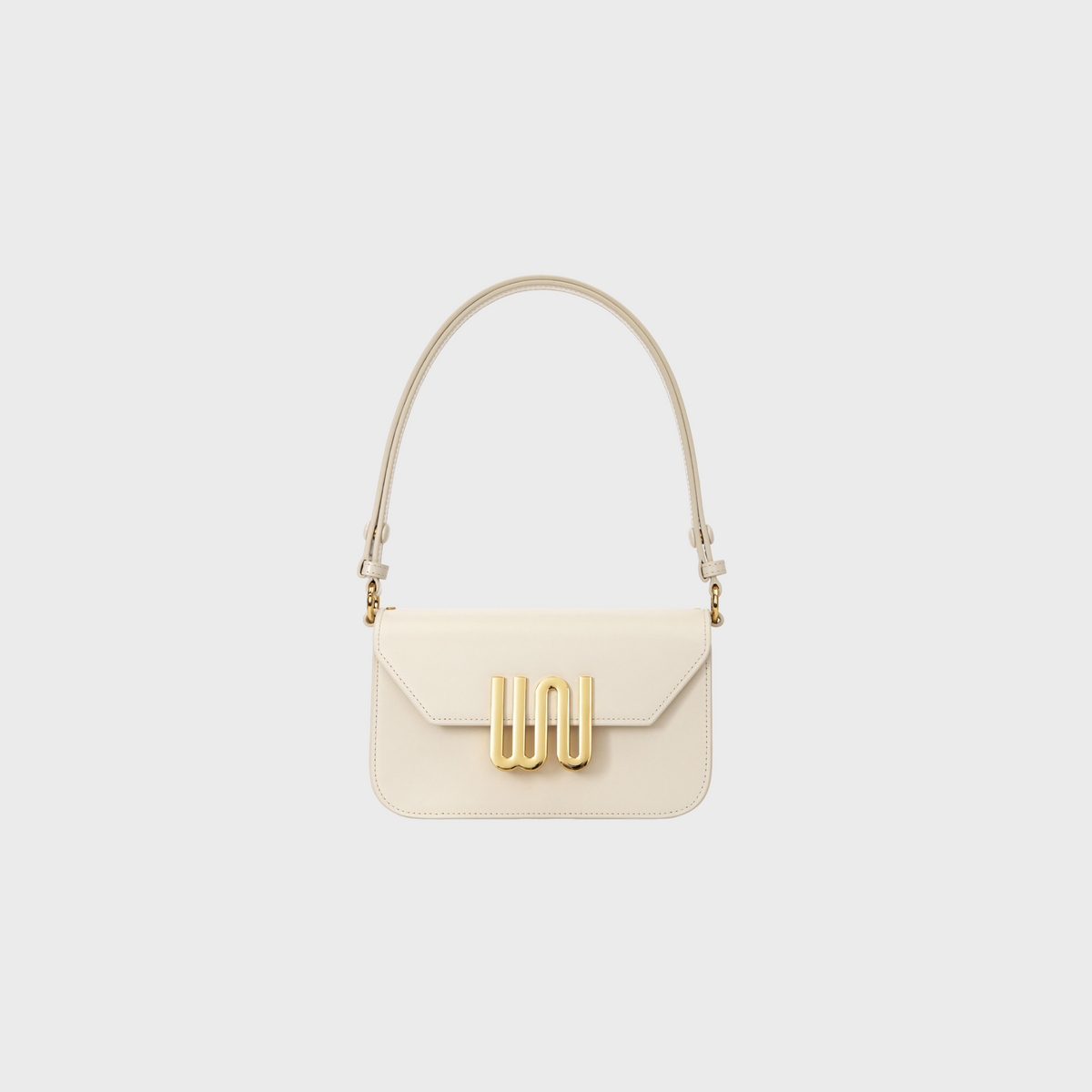 Garnet Nougat shoulder bag in creamy nougat leather