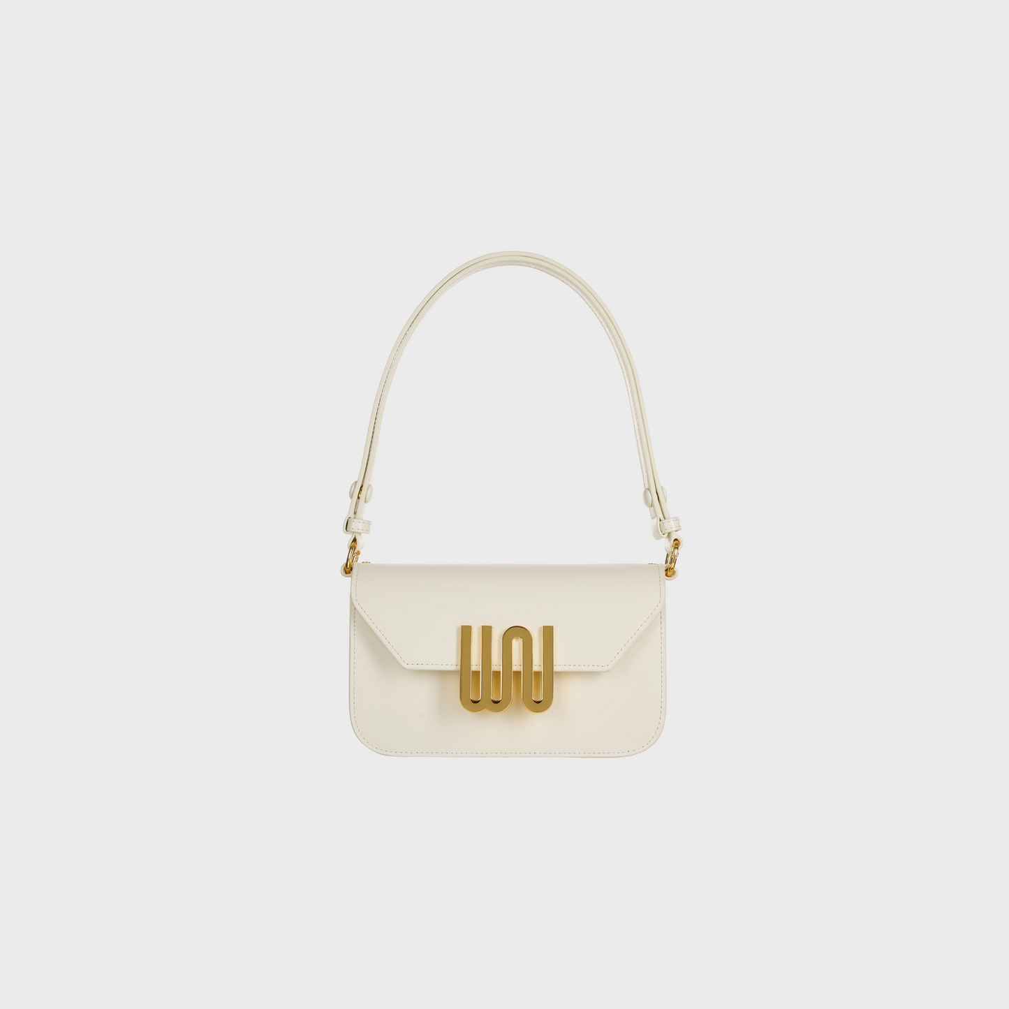 Garnet Nougat shoulder bag in creamy nougat leather