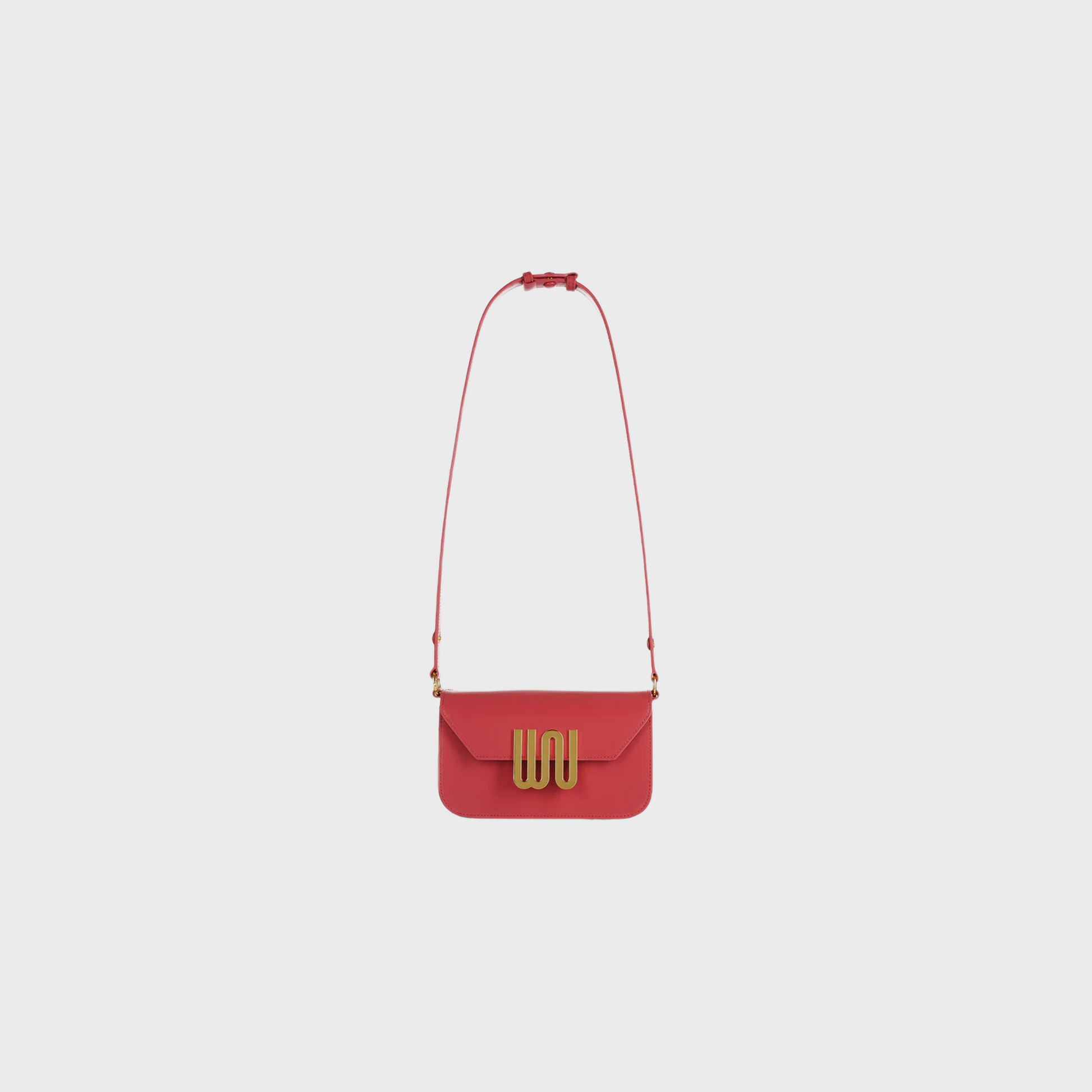 Garnet Ruby Rouge shoulder bag in deep ruby-red leather