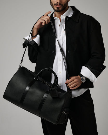 Hematite Noir bag in large-grain Togo leather