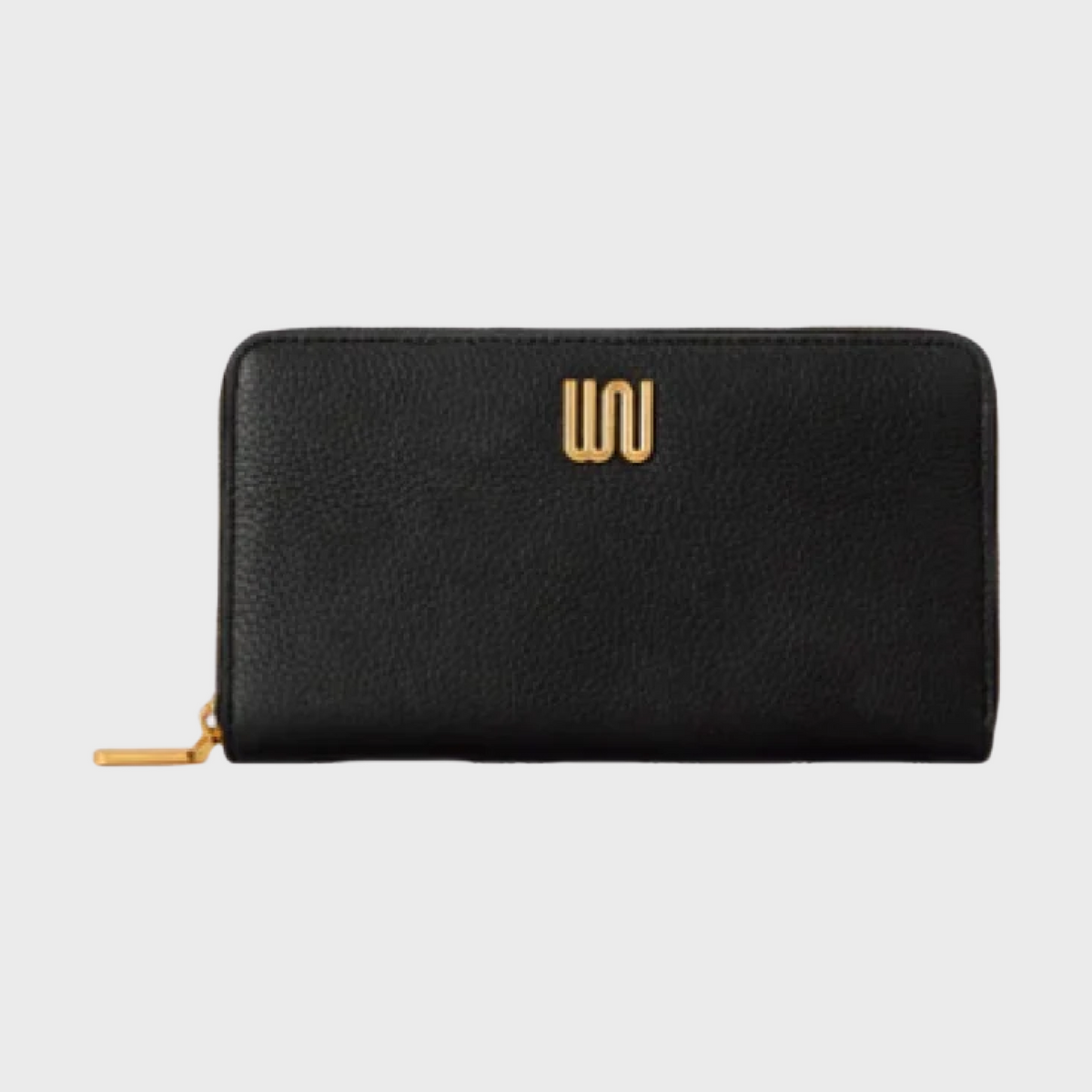 Jade Noir wallet in black Togo leather