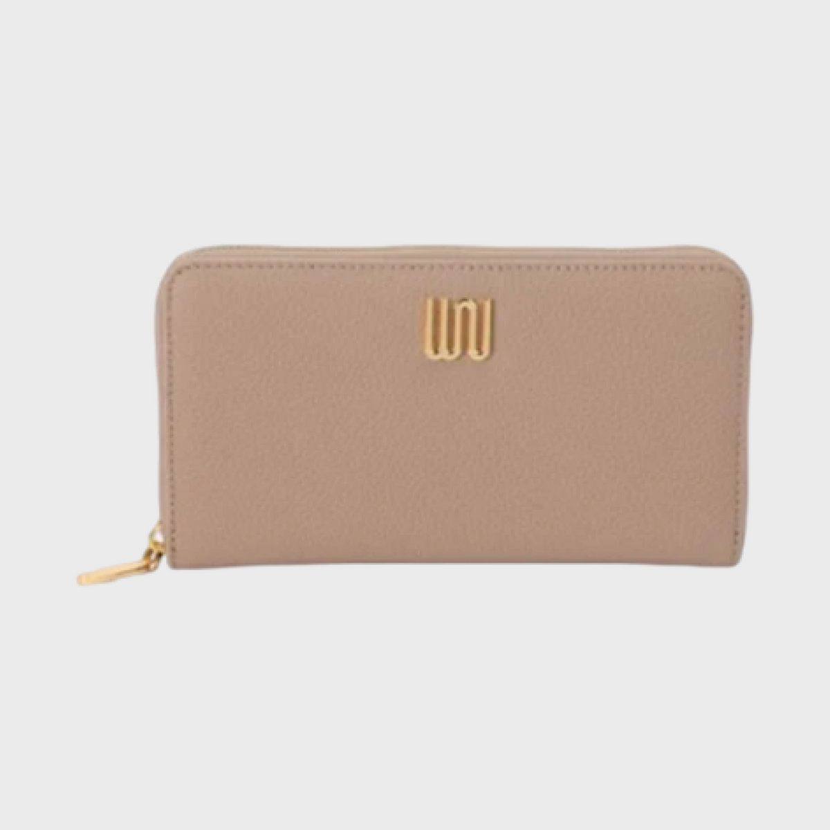 Jade Taupe wallet in taupe Togo leather