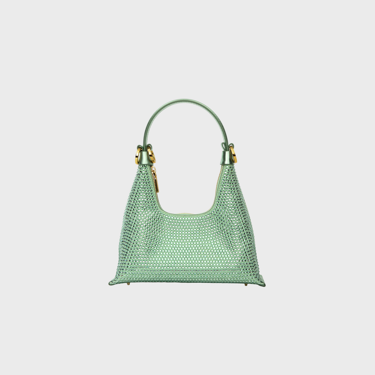 Kunzite Pistachio hobo bag in pistachio leather