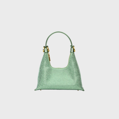 Kunzite Pistachio hobo bag in pistachio leather