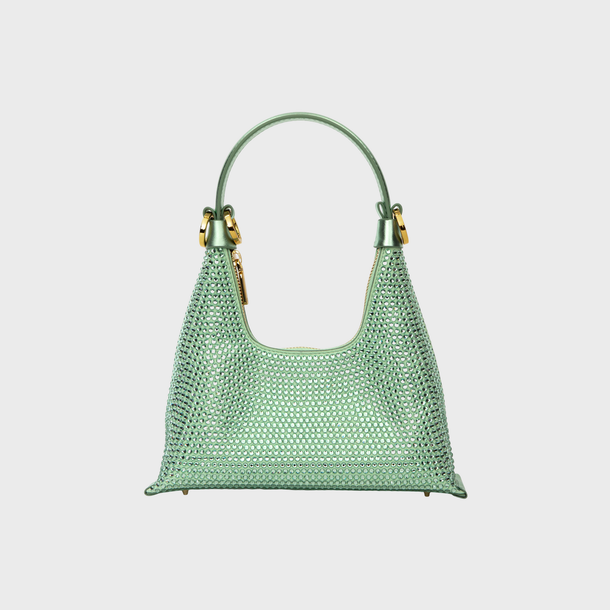 Kunzite Pistachio hobo bag in pistachio leather