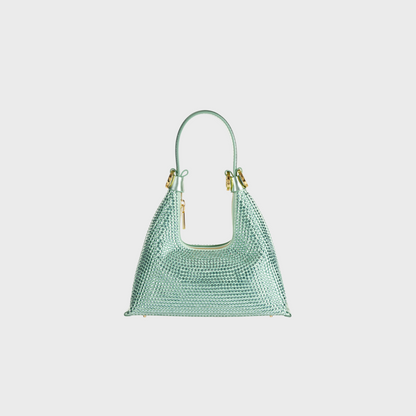 Kunzite Pistachio hobo bag in pistachio leather