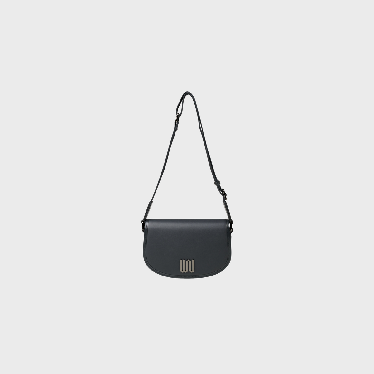 Larimar Charcoal bag in custom-dyed charcoal leather