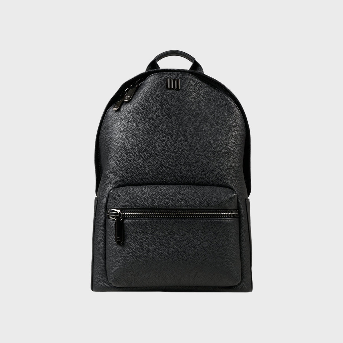 Malachite Noir backpack in matte black Togo leather