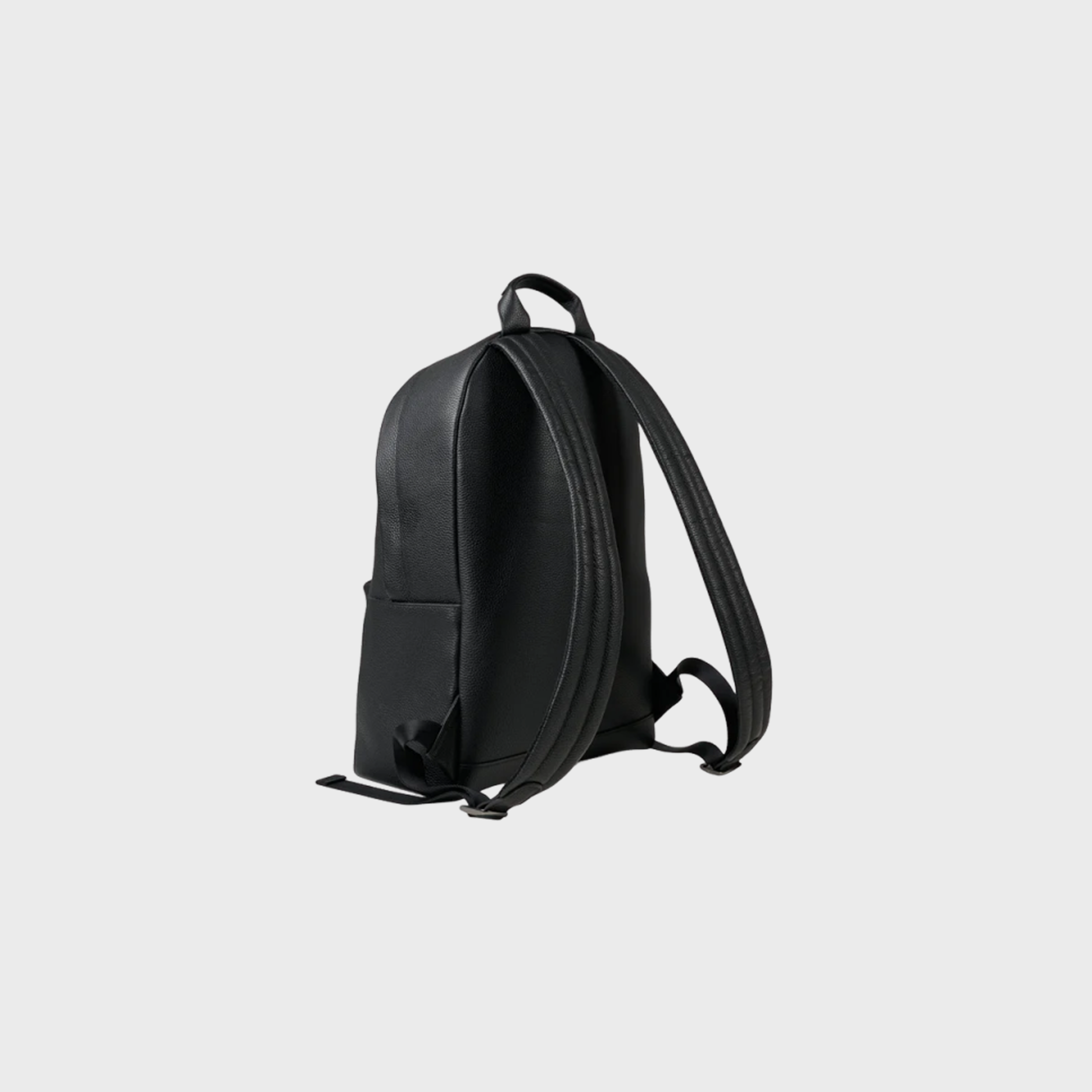 Malachite Noir backpack in matte black Togo leather