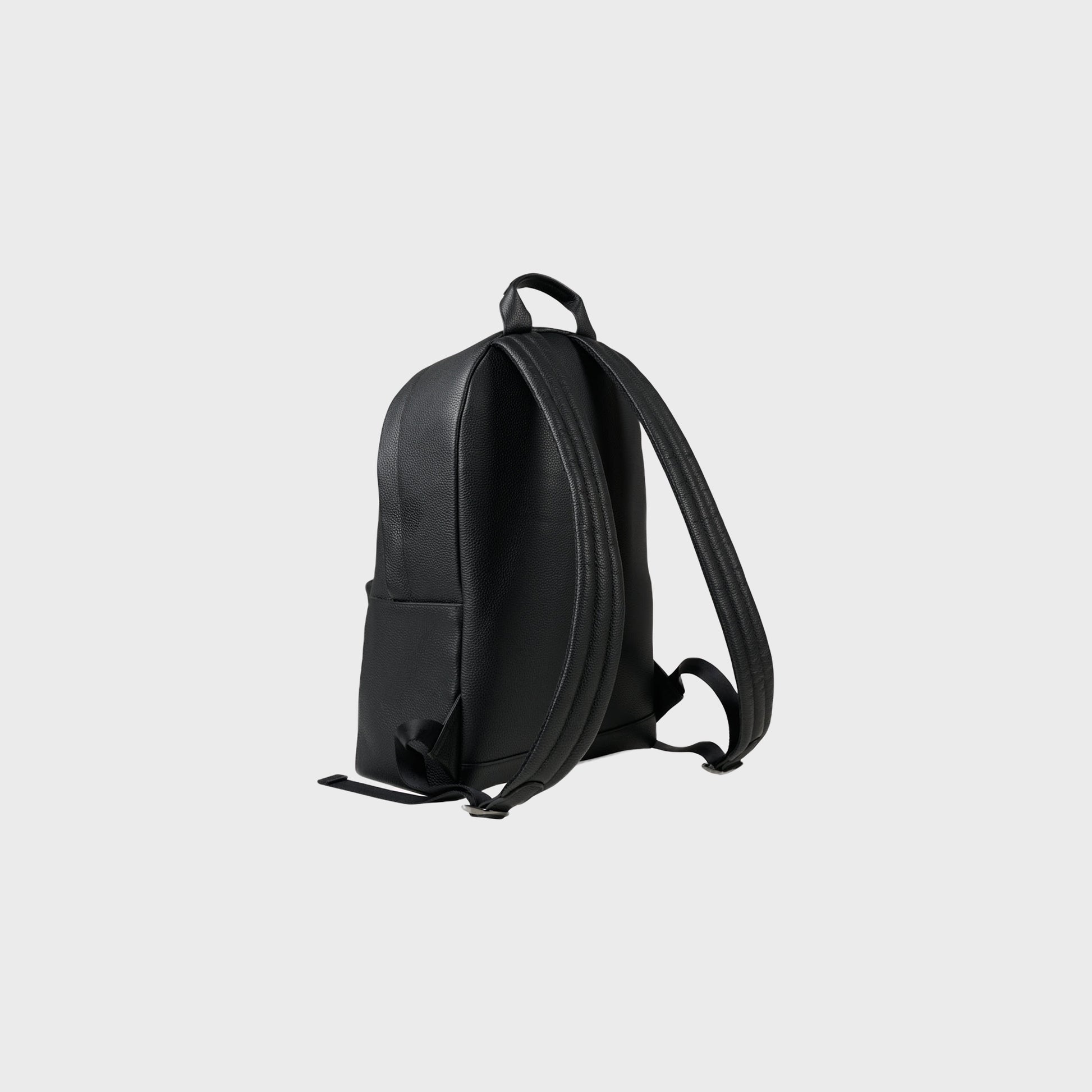 Malachite Noir backpack in matte black Togo leather