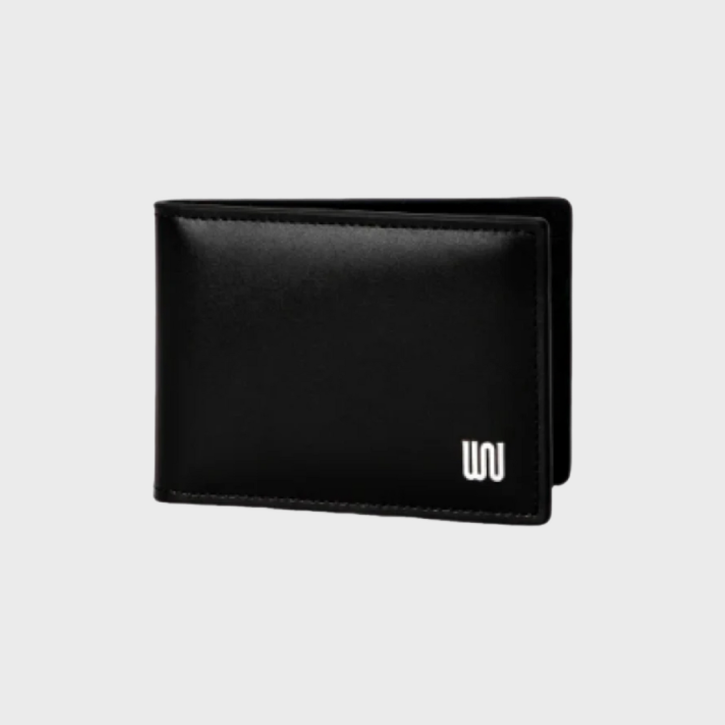 Morganite Noir wallet in matte black leather