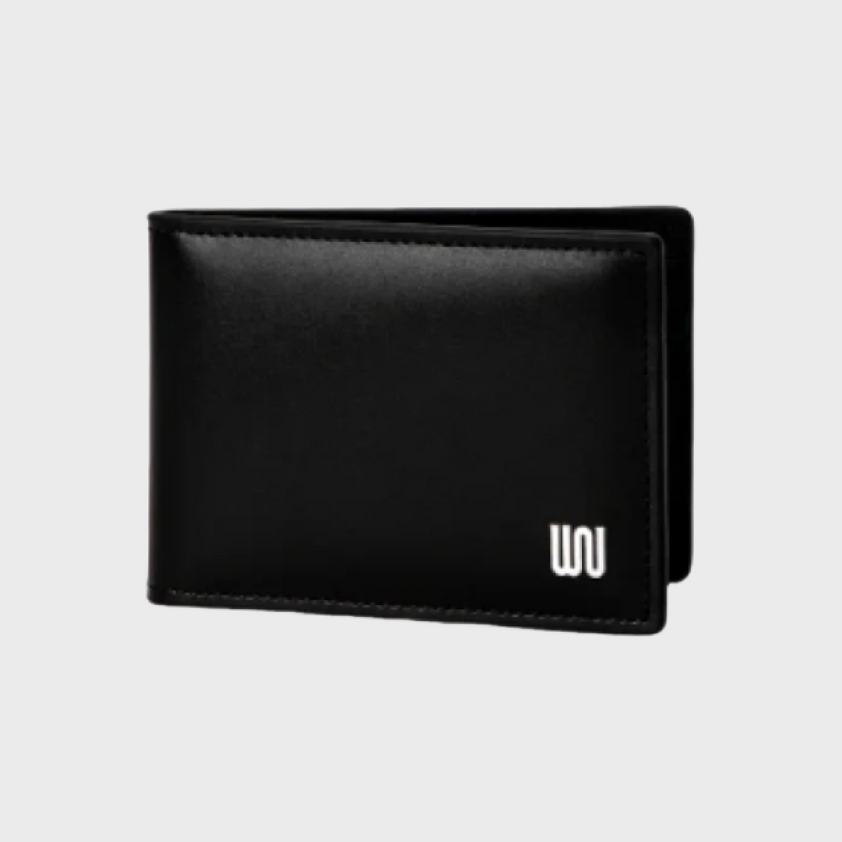 Morganite Noir wallet in matte black leather