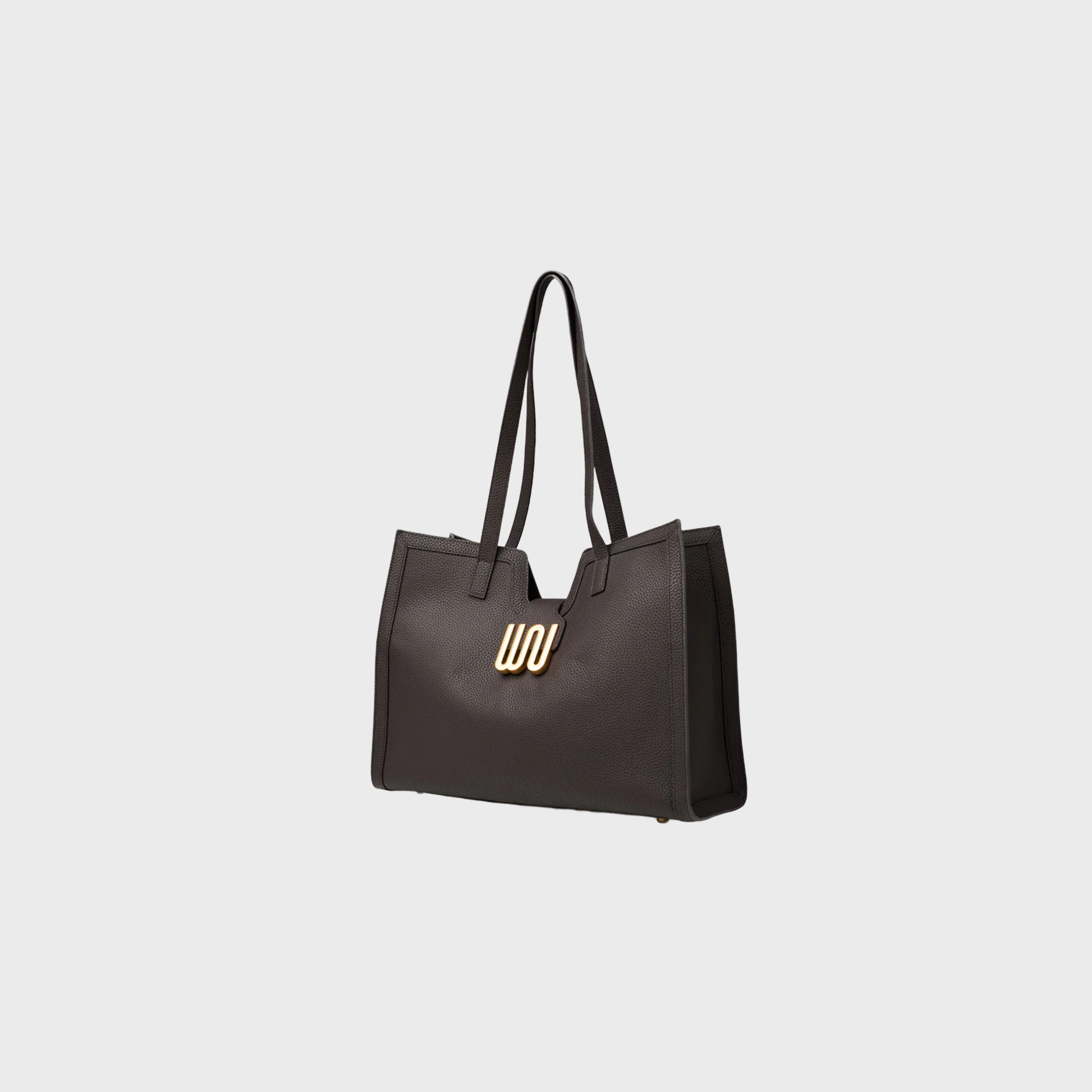 Obsidian Cocoa large tote in cocoa Togo leather