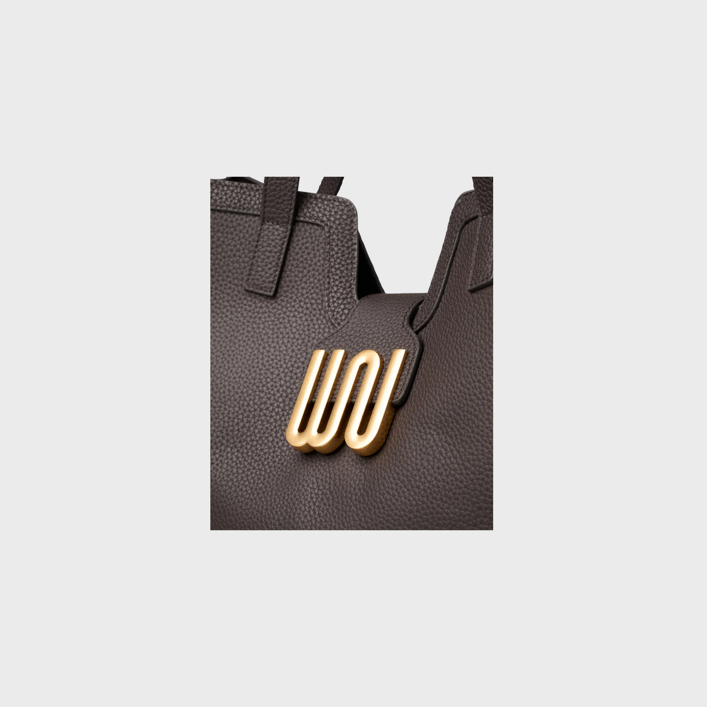 Obsidian Cocoa large tote in cocoa Togo leather