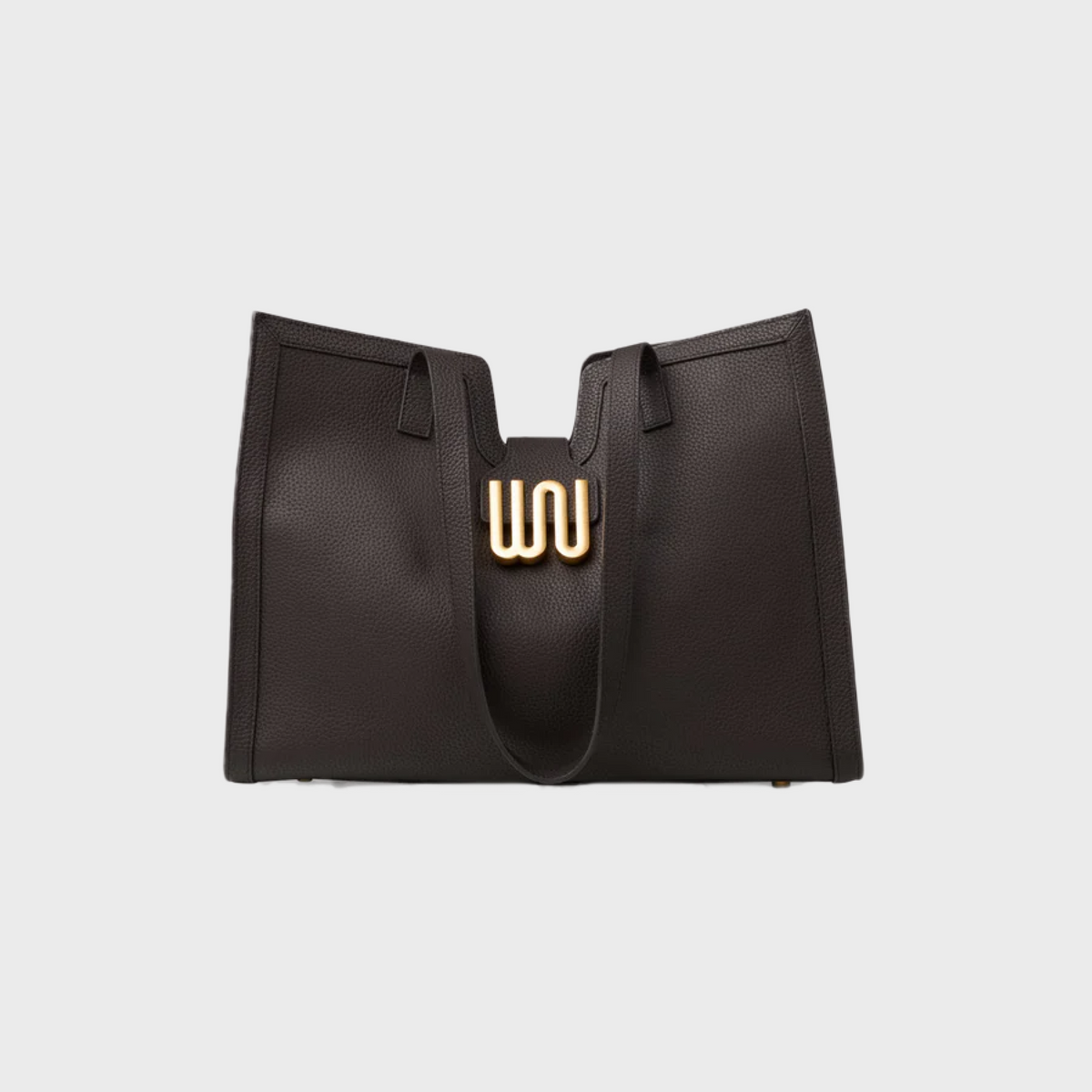 Obsidian Cocoa large tote in cocoa Togo leather
