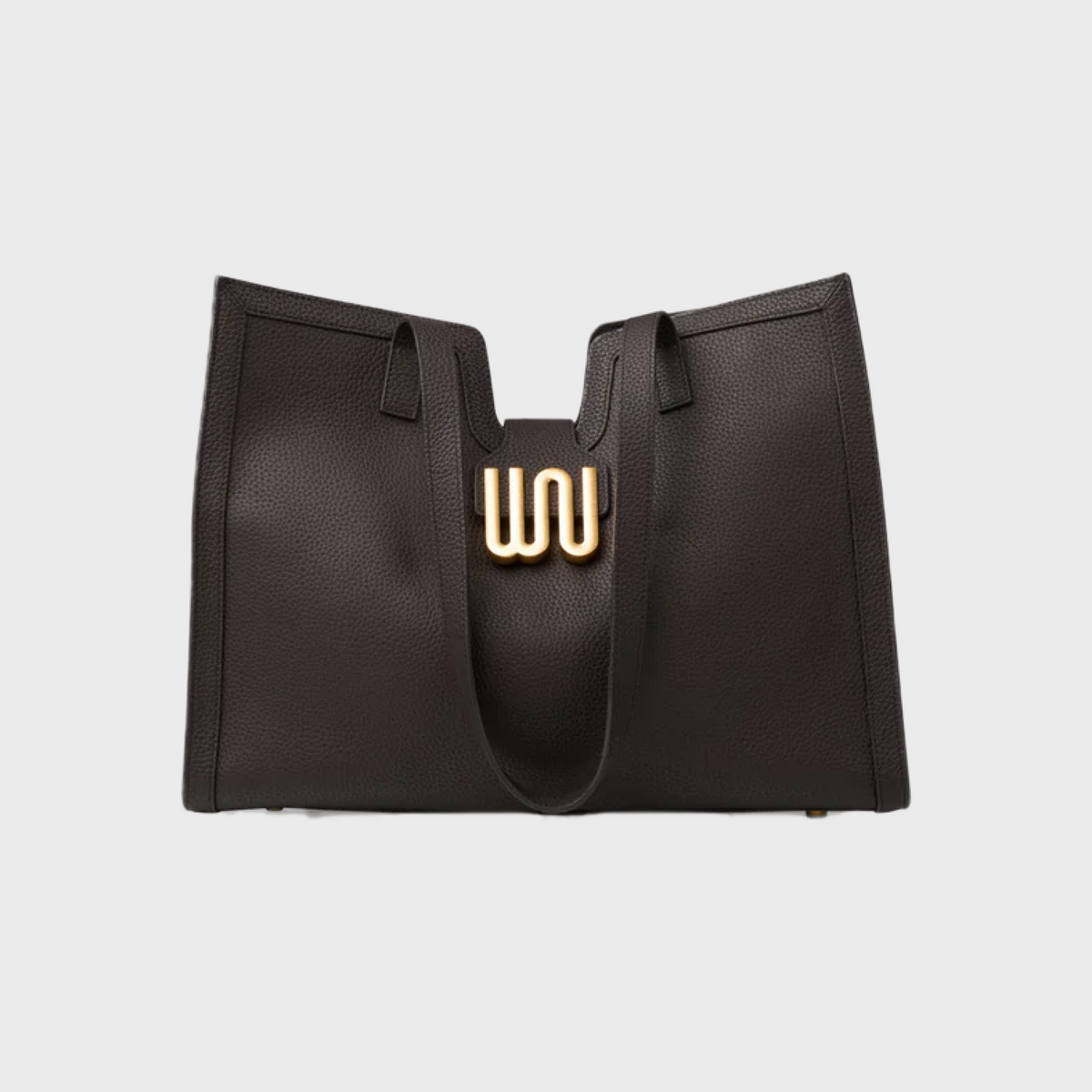 Obsidian Cocoa large tote in cocoa Togo leather