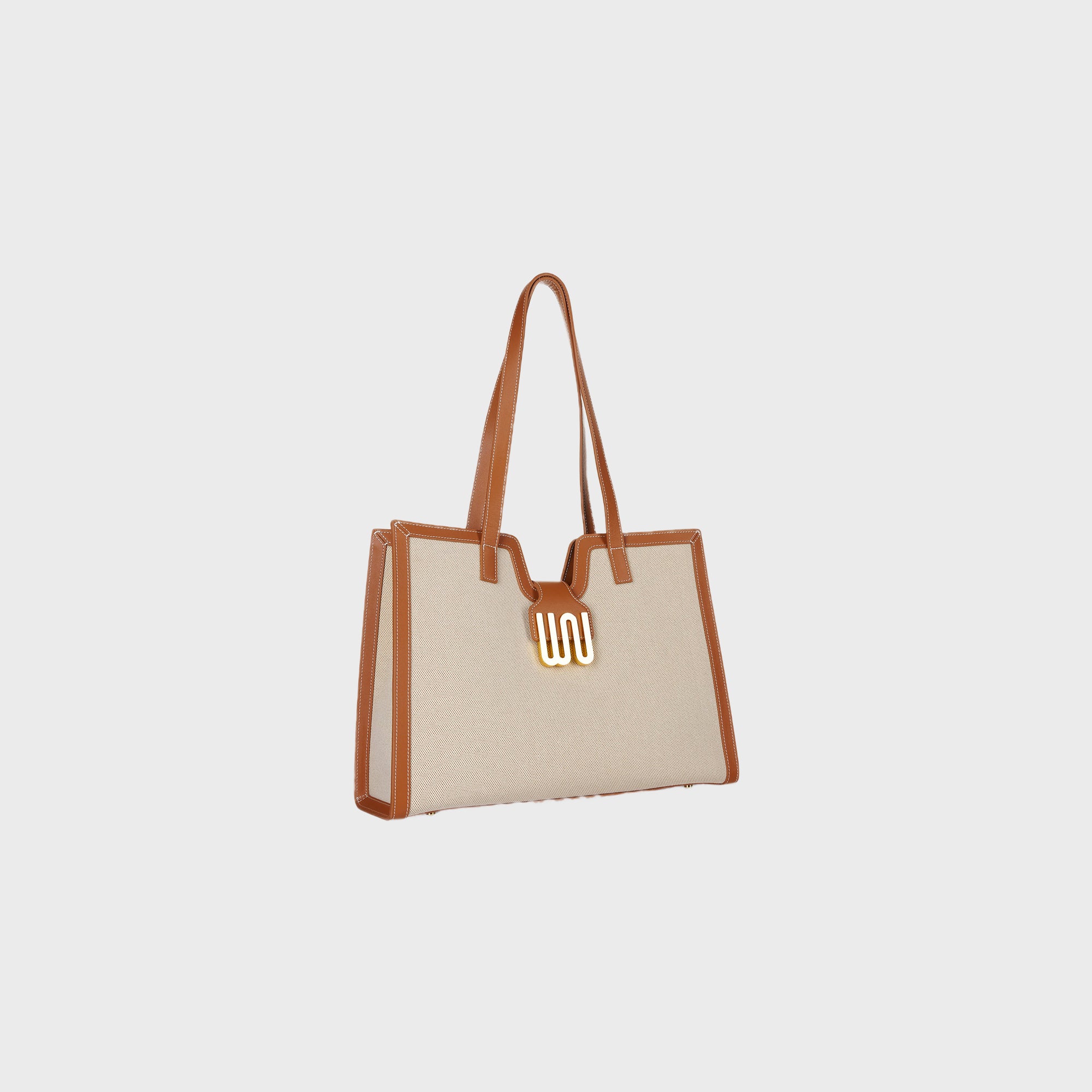 Obsidian Toffee large tote in soft grain leather