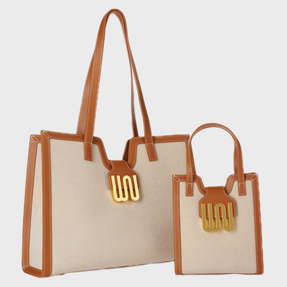 Obsidian Honey tote, side view