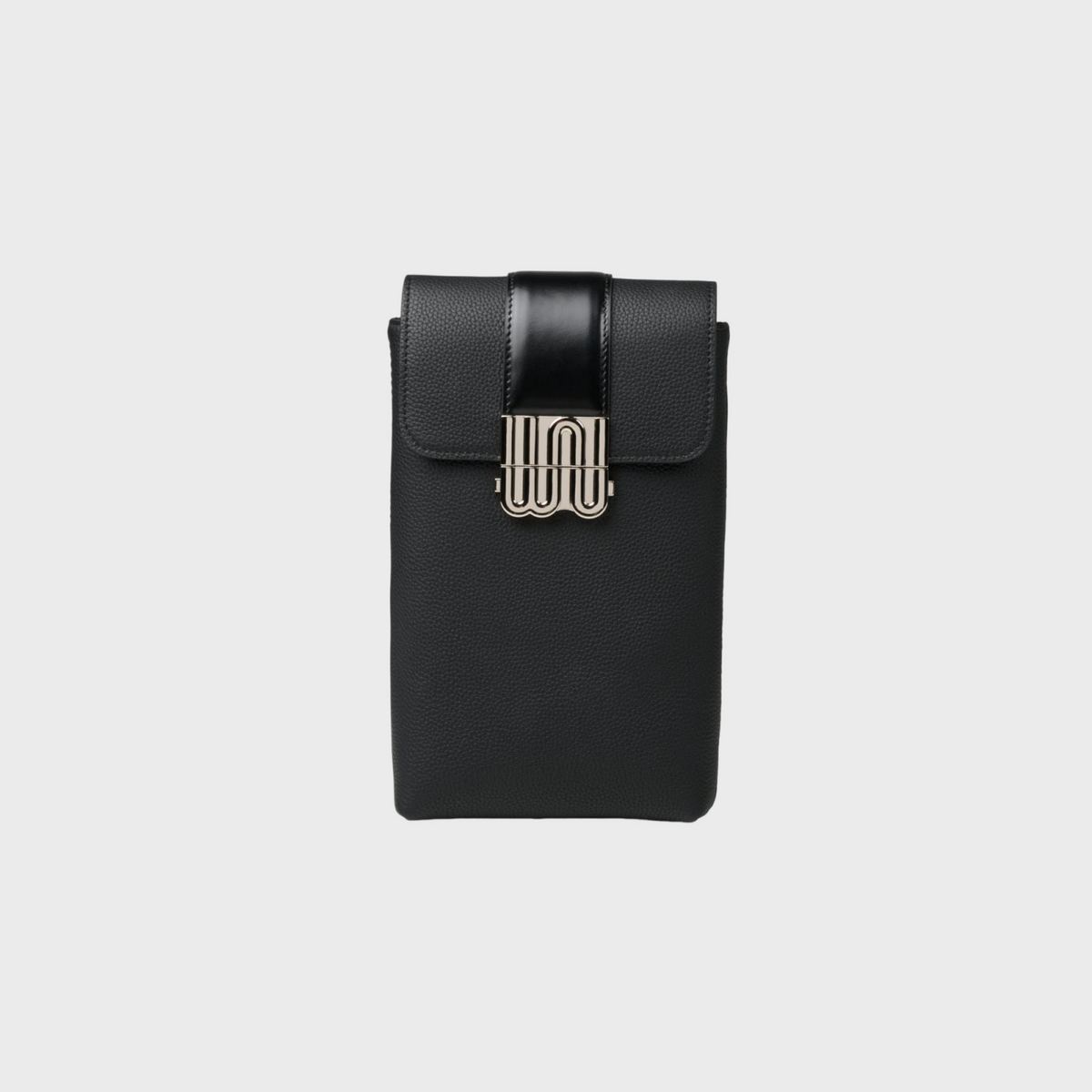 Peridot Noir bag in black small-grain leather