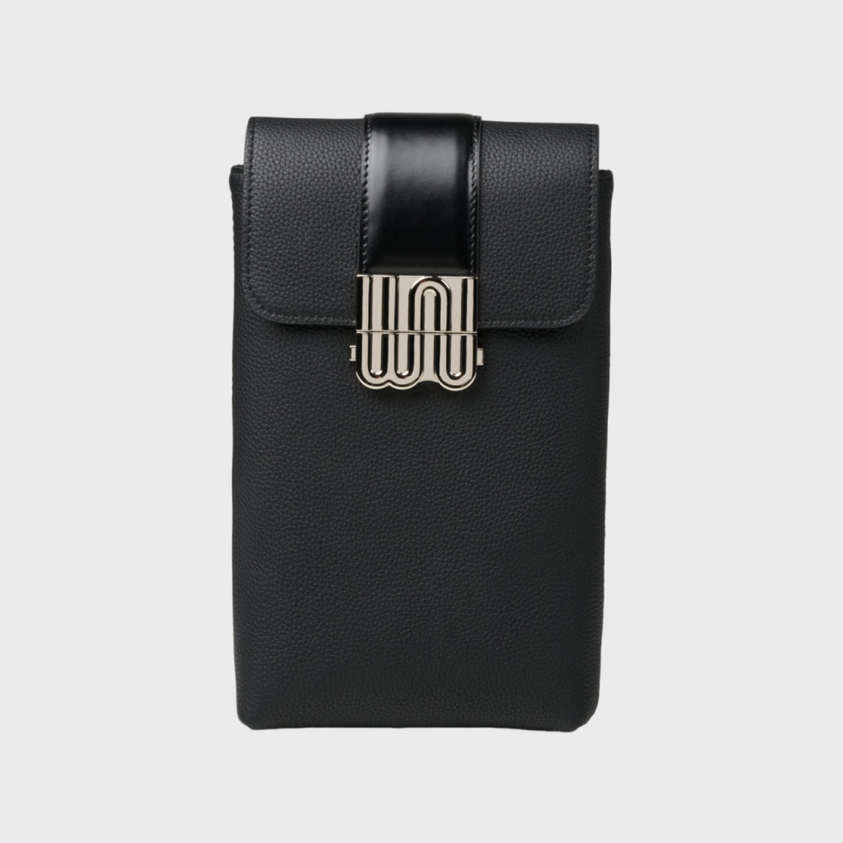 Peridot Noir bag in black small-grain leather