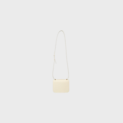 Pyrite Nougat studded mini bag in Togo leather