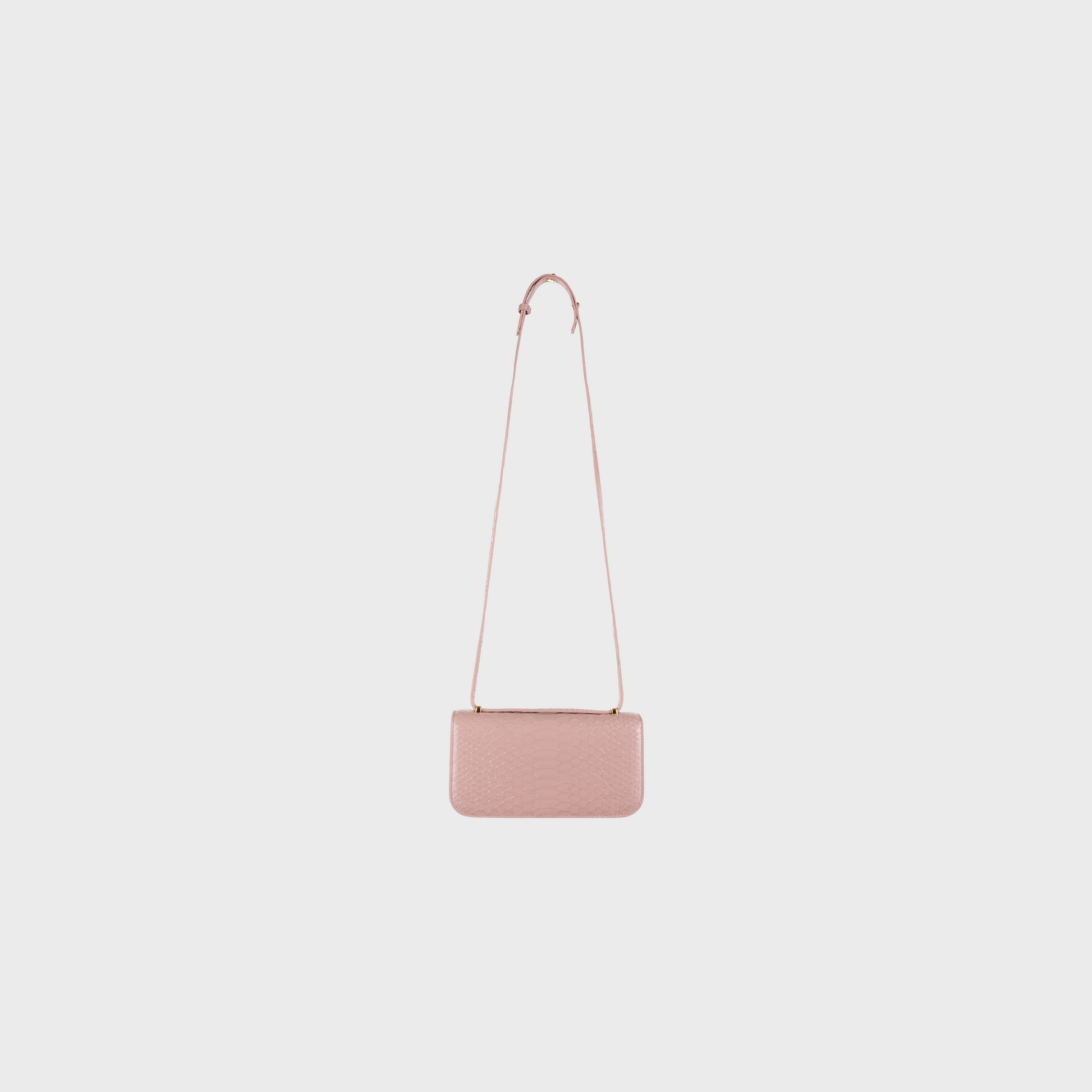 Selenite Velvet shoulder bag in blush velvet leather