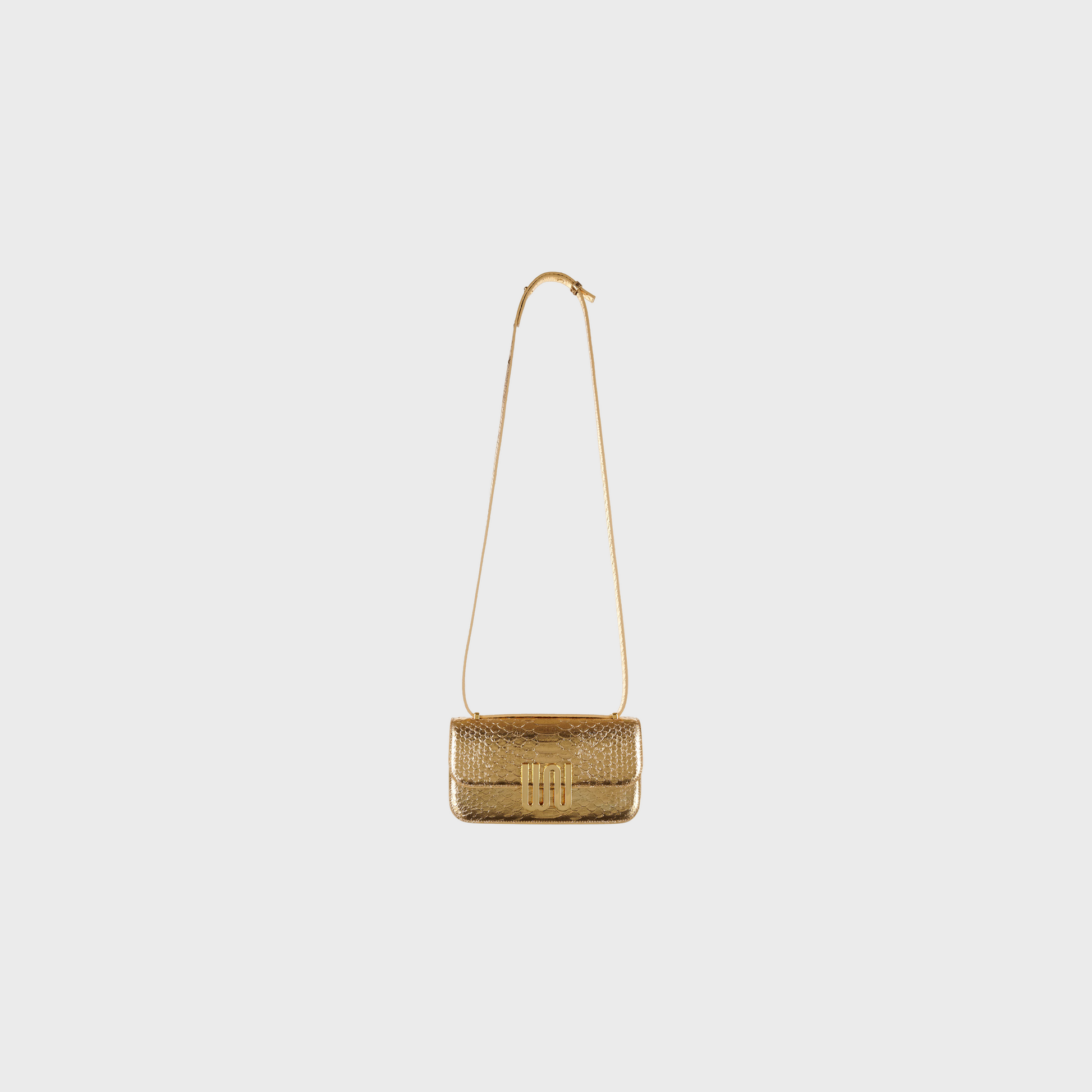 Selenite Golden shoulder bag in gold leather