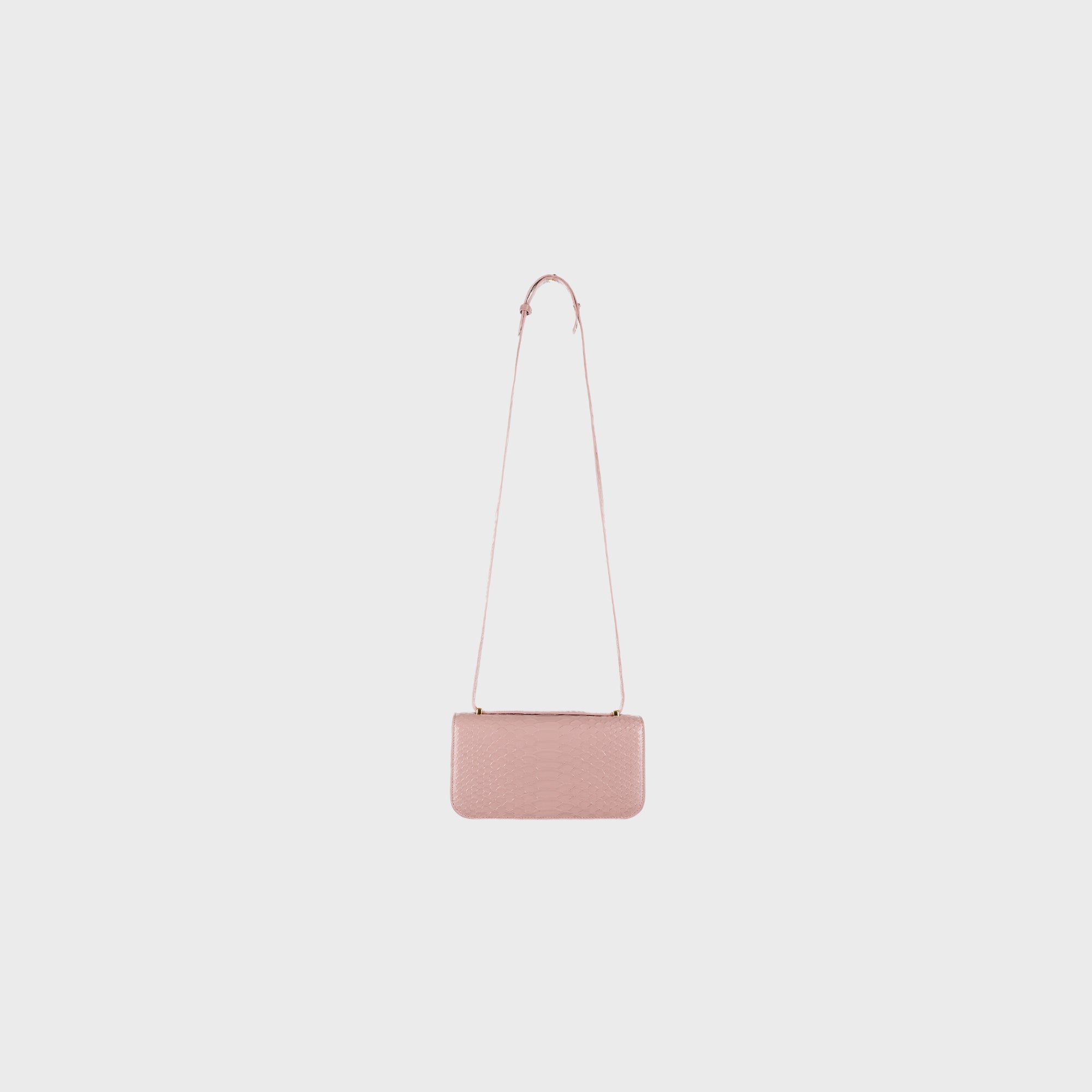 Selenite Velvet shoulder bag in blush velvet leather