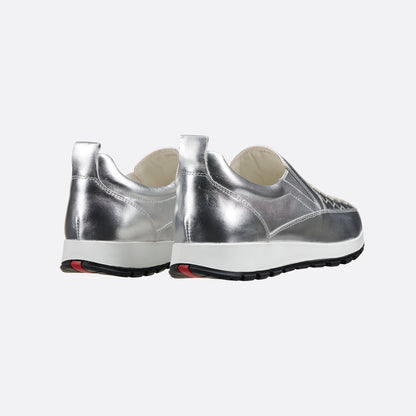 Sleek Silver Aurora Sneakers
