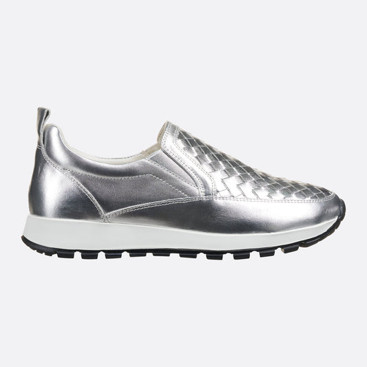 Sleek Silver Aurora Sneakers