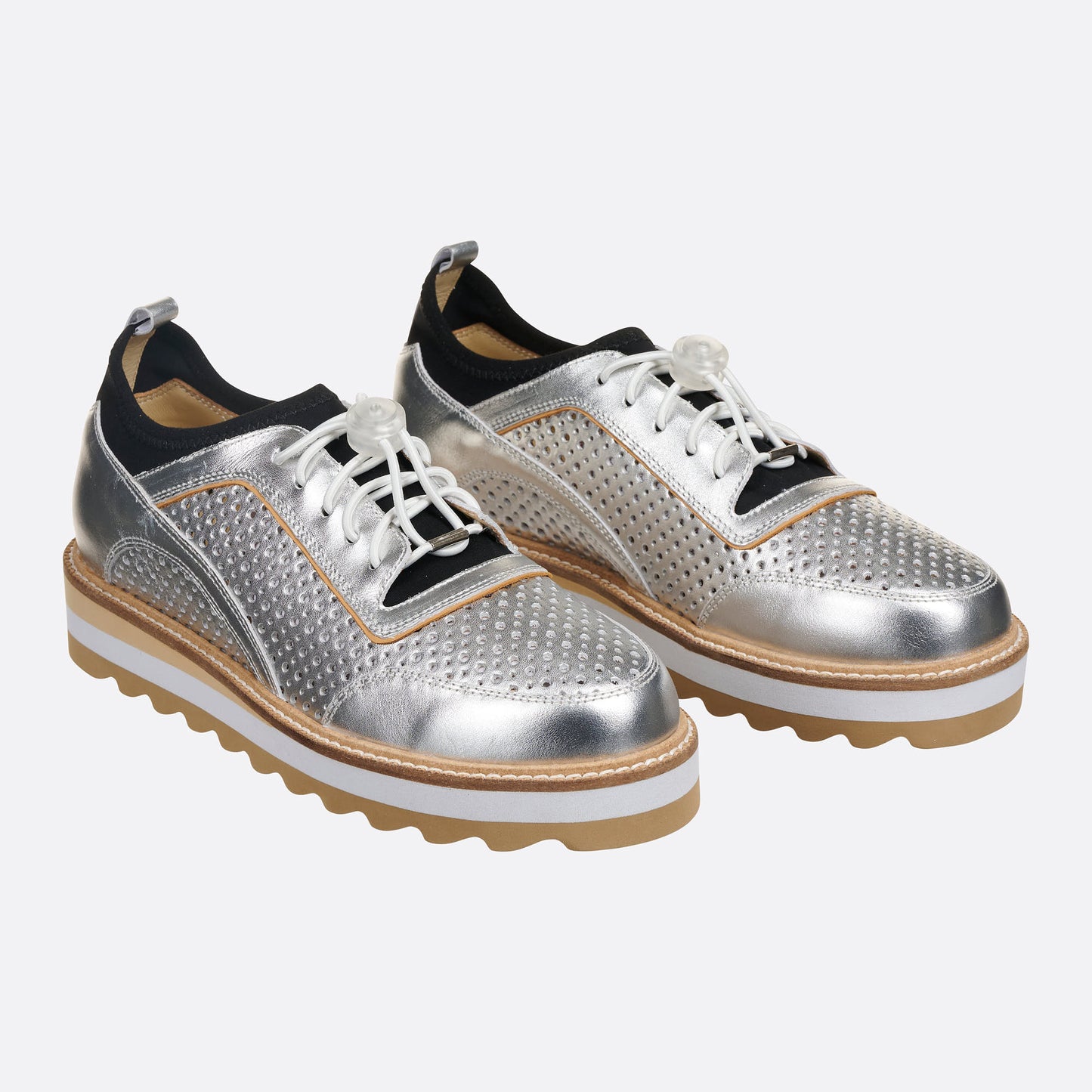 Sleek Silver Essence Sneakers
