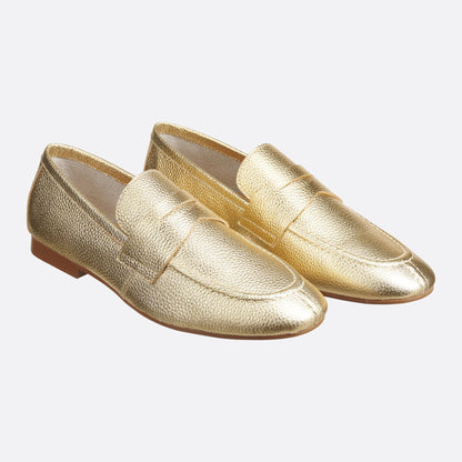 Gold Lumina Loafers