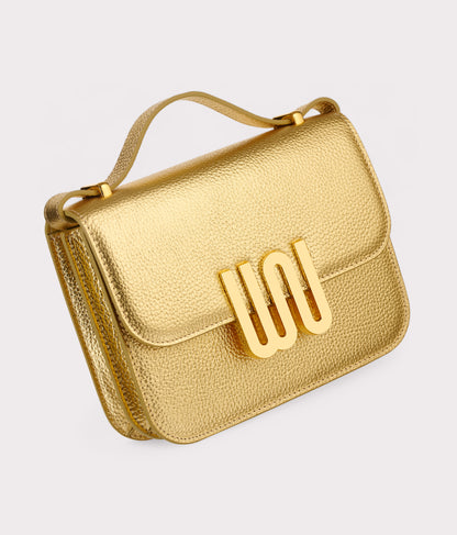 White Noise The Label Pyrite Golden crossbody bag, detail