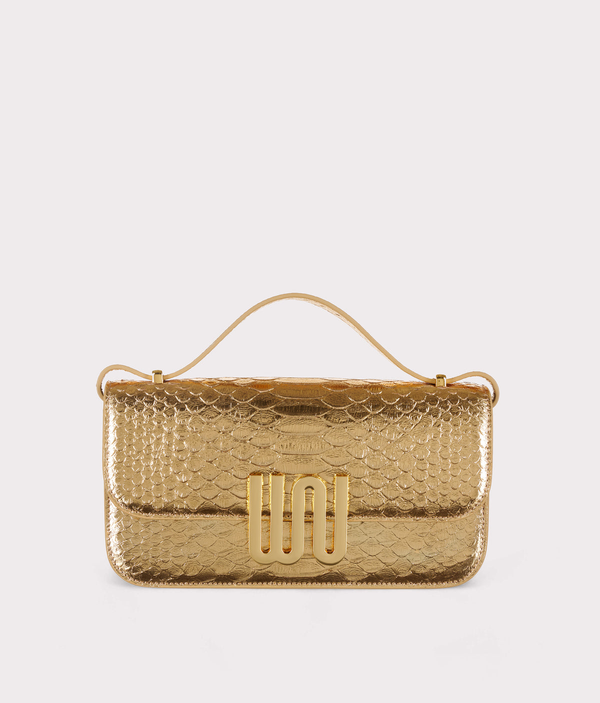 White Noise The Label Selenite Golden shoulder bag, back view