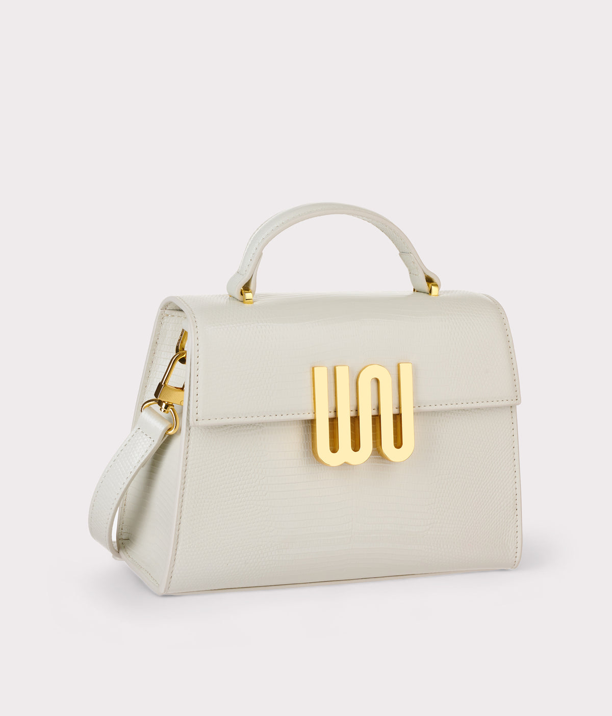 White Noise The Label Bronzite Nougat satchel, detail