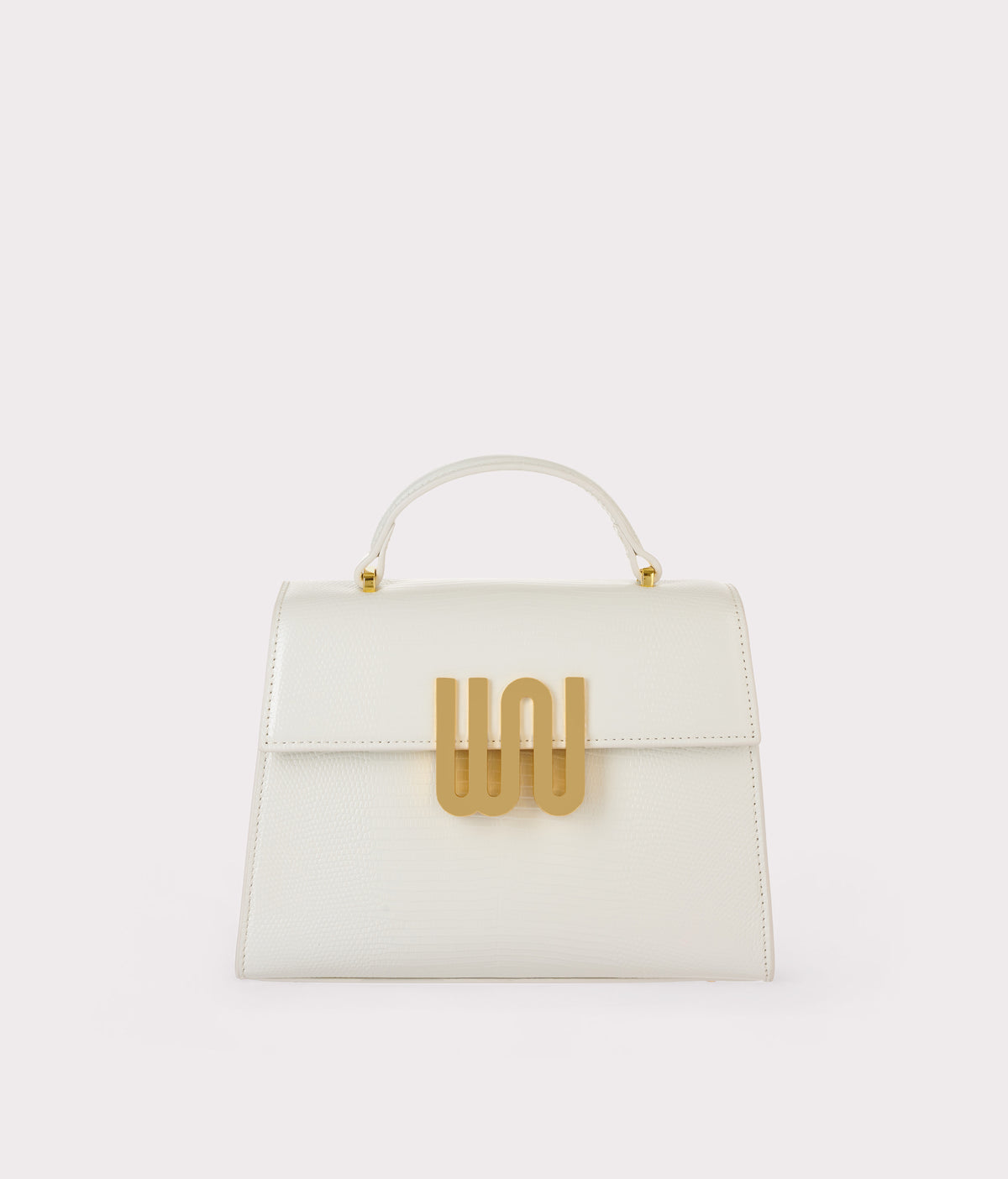 White Noise The Label Bronzite Nougat satchel, side view