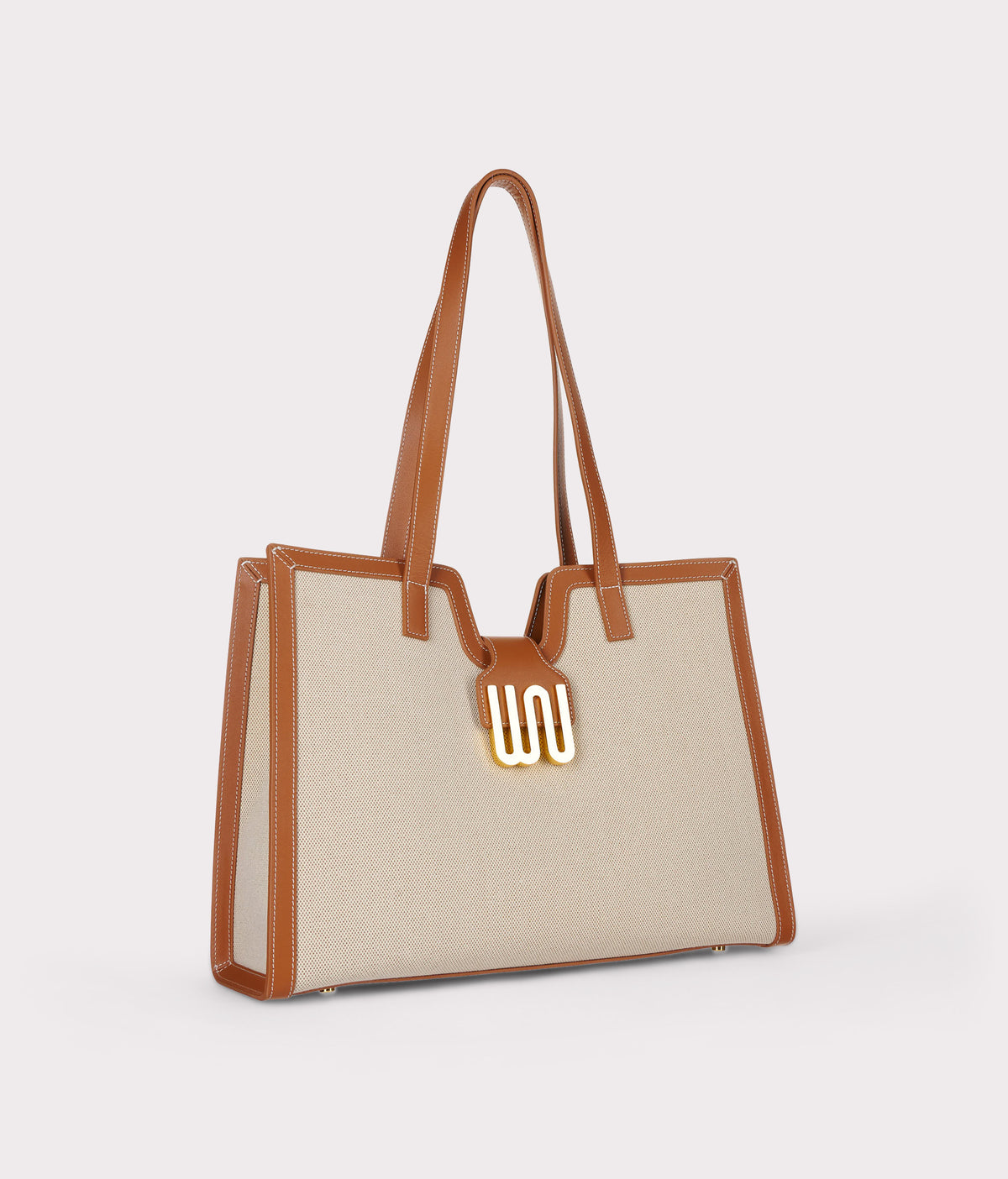 White Noise The Label Obsidian Honey large tote, front view