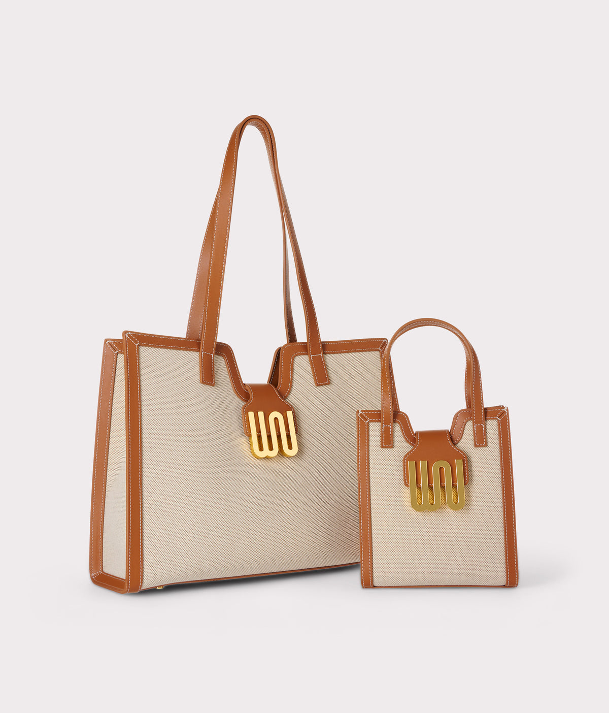White Noise The Label Obsidian Honey large tote, side view